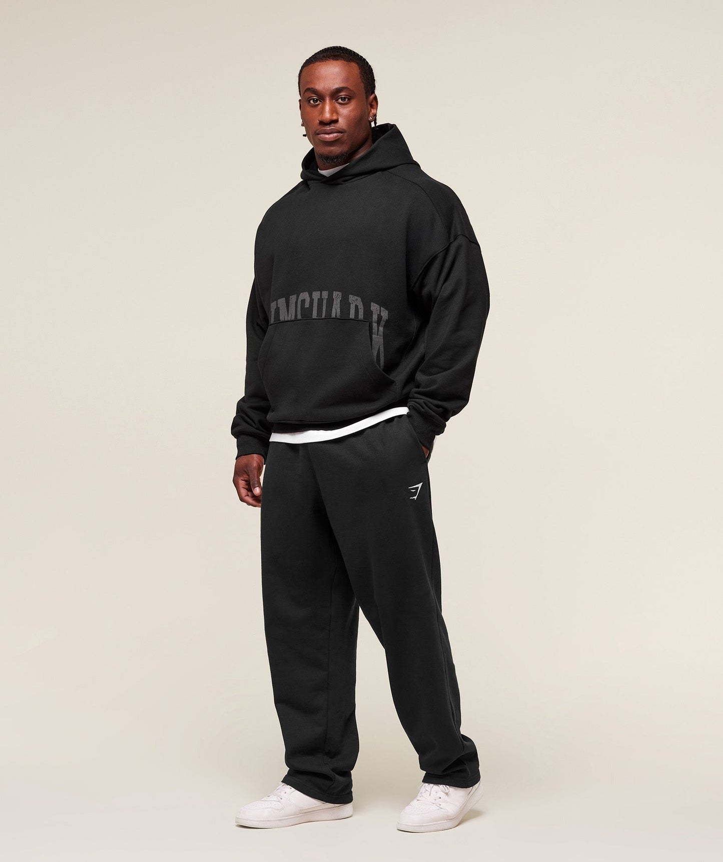 Gymshark Pocket Graphic Hoodie - Black