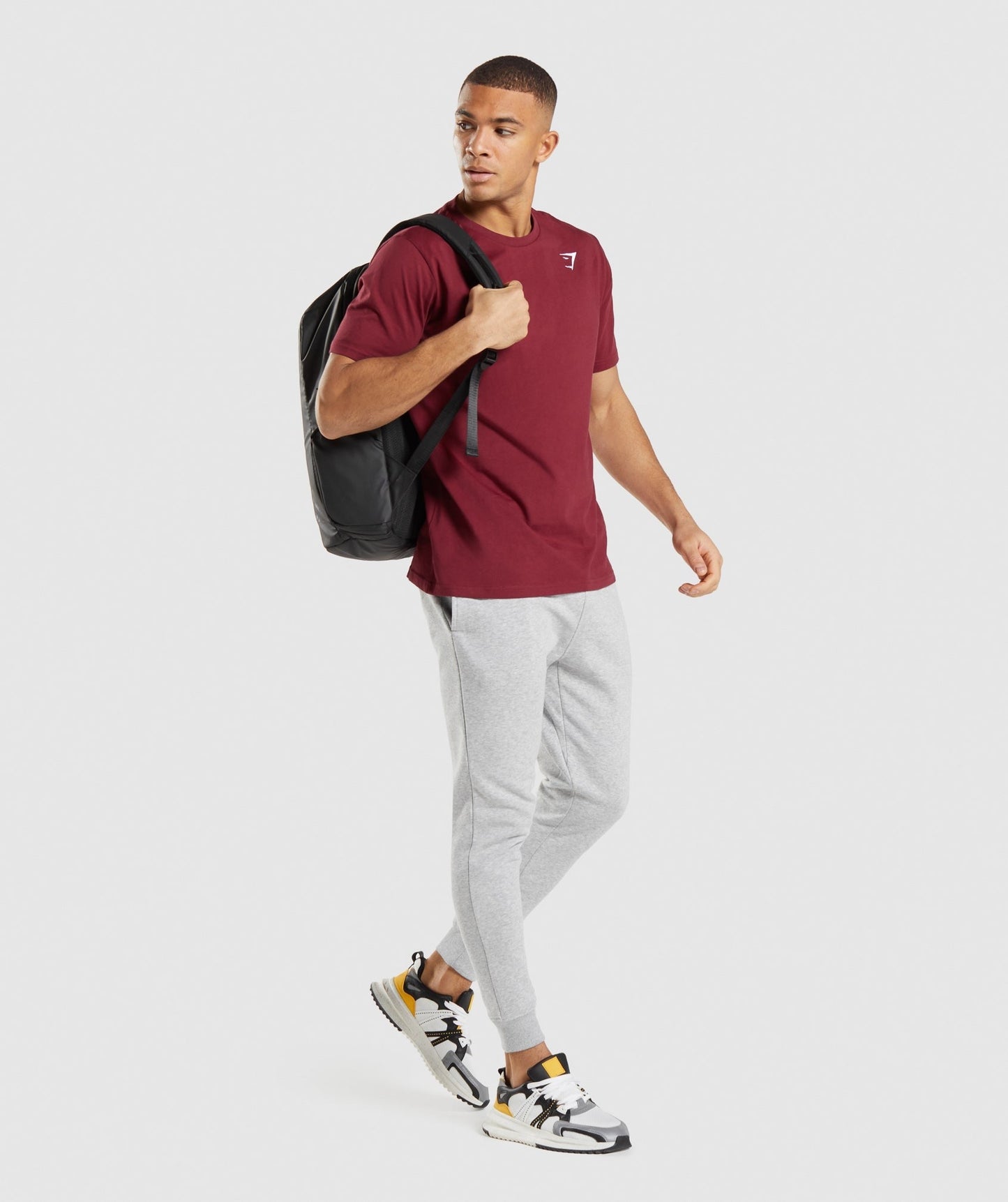 Gymshark Crest T-Shirt - Burgundy Red