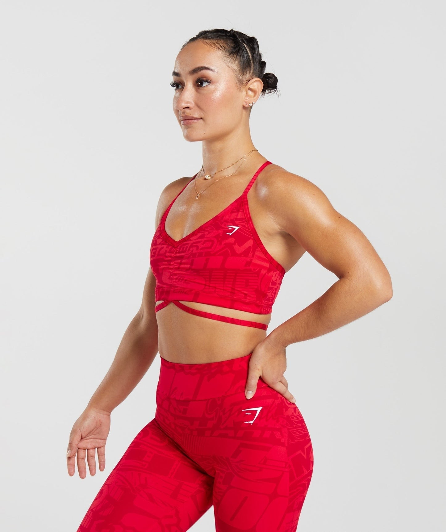 Gymshark GS Power Strappy Sports Bra - Zesty Red