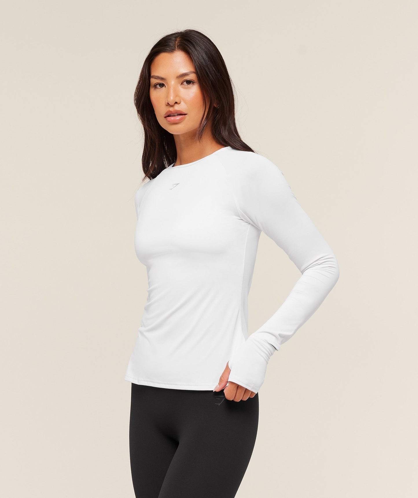 Gymshark Running Sleeve Top - White