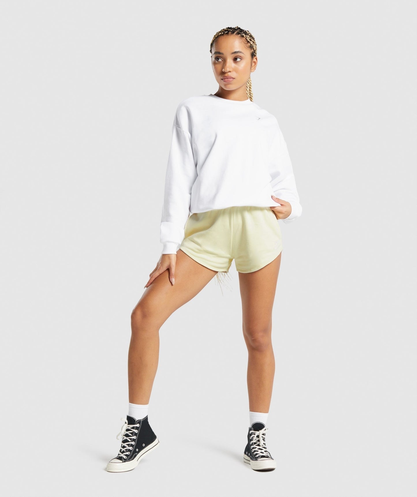 Gymshark Training Sweat Shorts - Yellow
