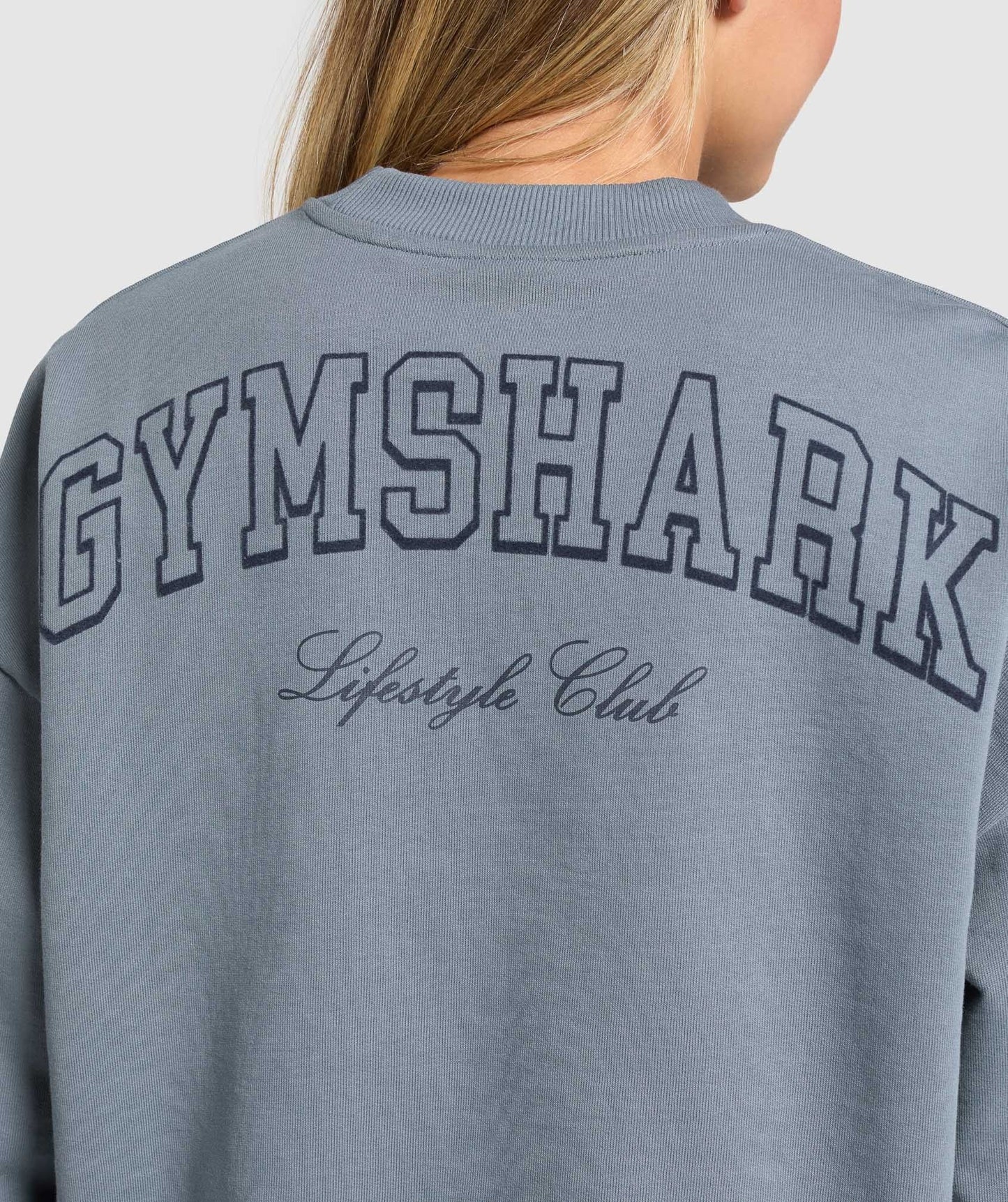 Gymshark Campus Classics Graphic Sweatshirt - Iron Blue