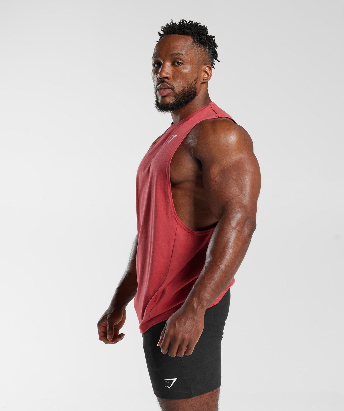 Gymshark React Drop Arm Tank - Sundried Red