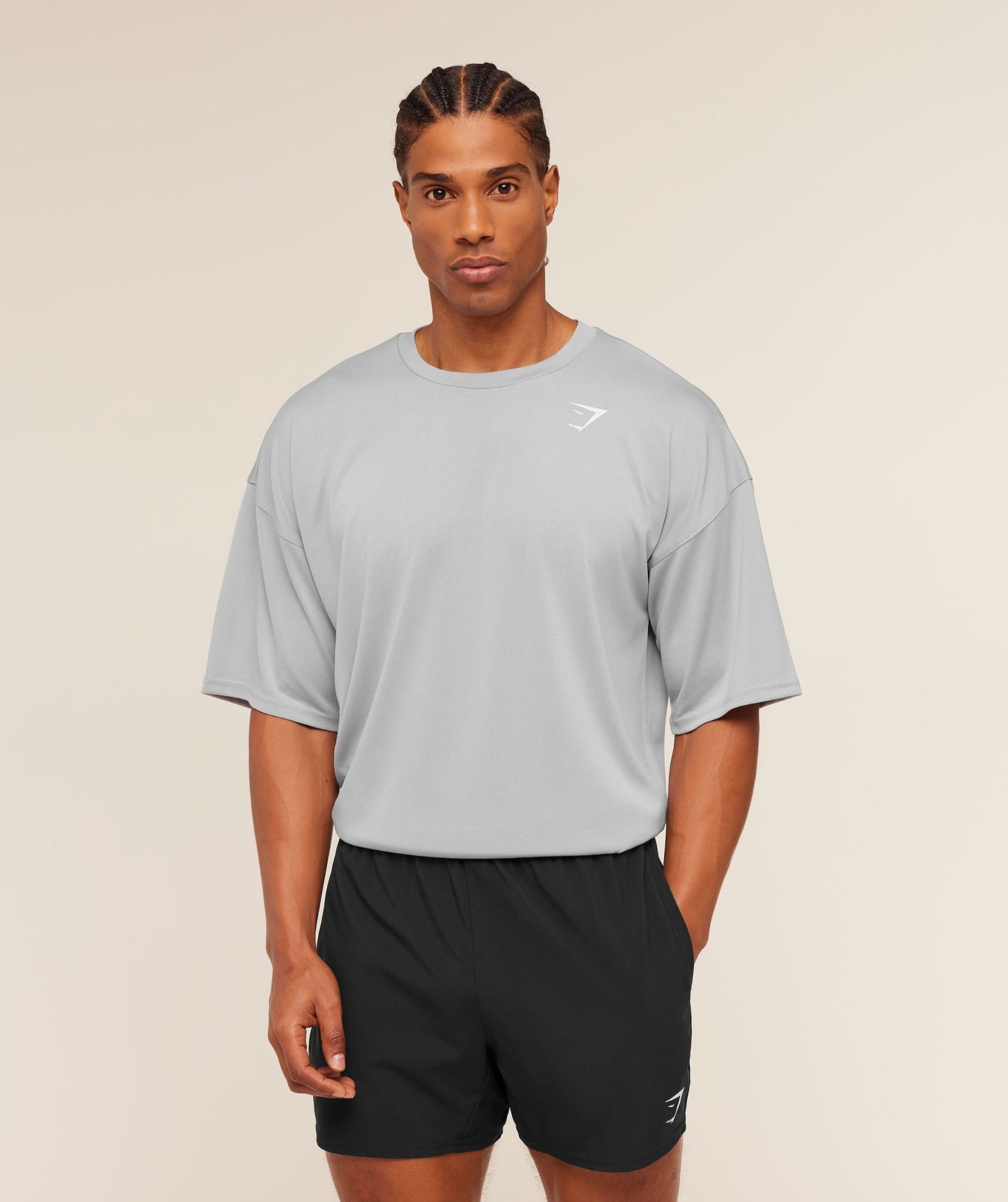 Gymshark Arrival Oversized T-Shirt - Stratus Grey