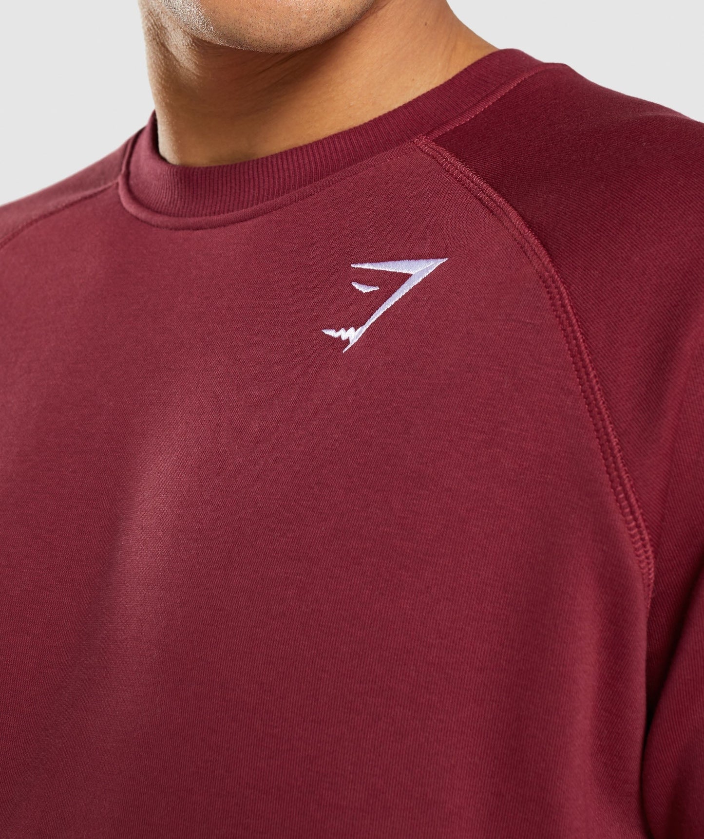 Gymshark Crest Sweatshirt - Burgundy Red