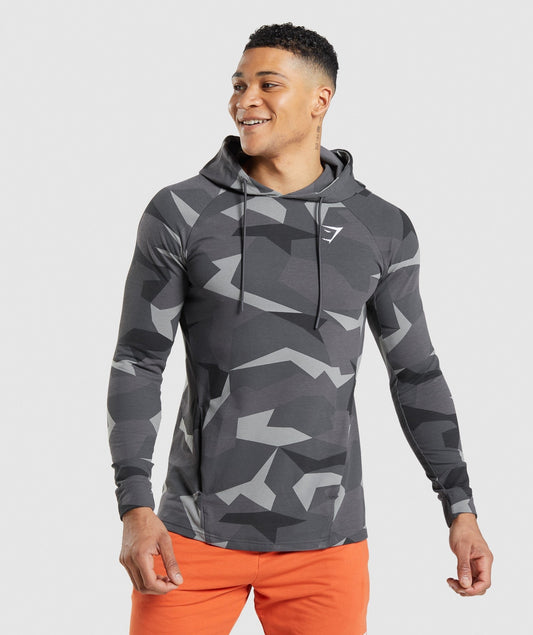 Gymshark Critical Hoodie - Black Print