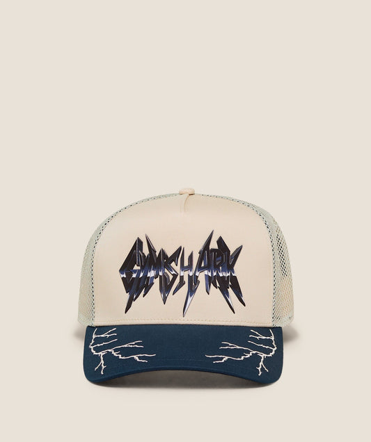 Gymshark Lightning Graphic Trucker Cap - Tinted White