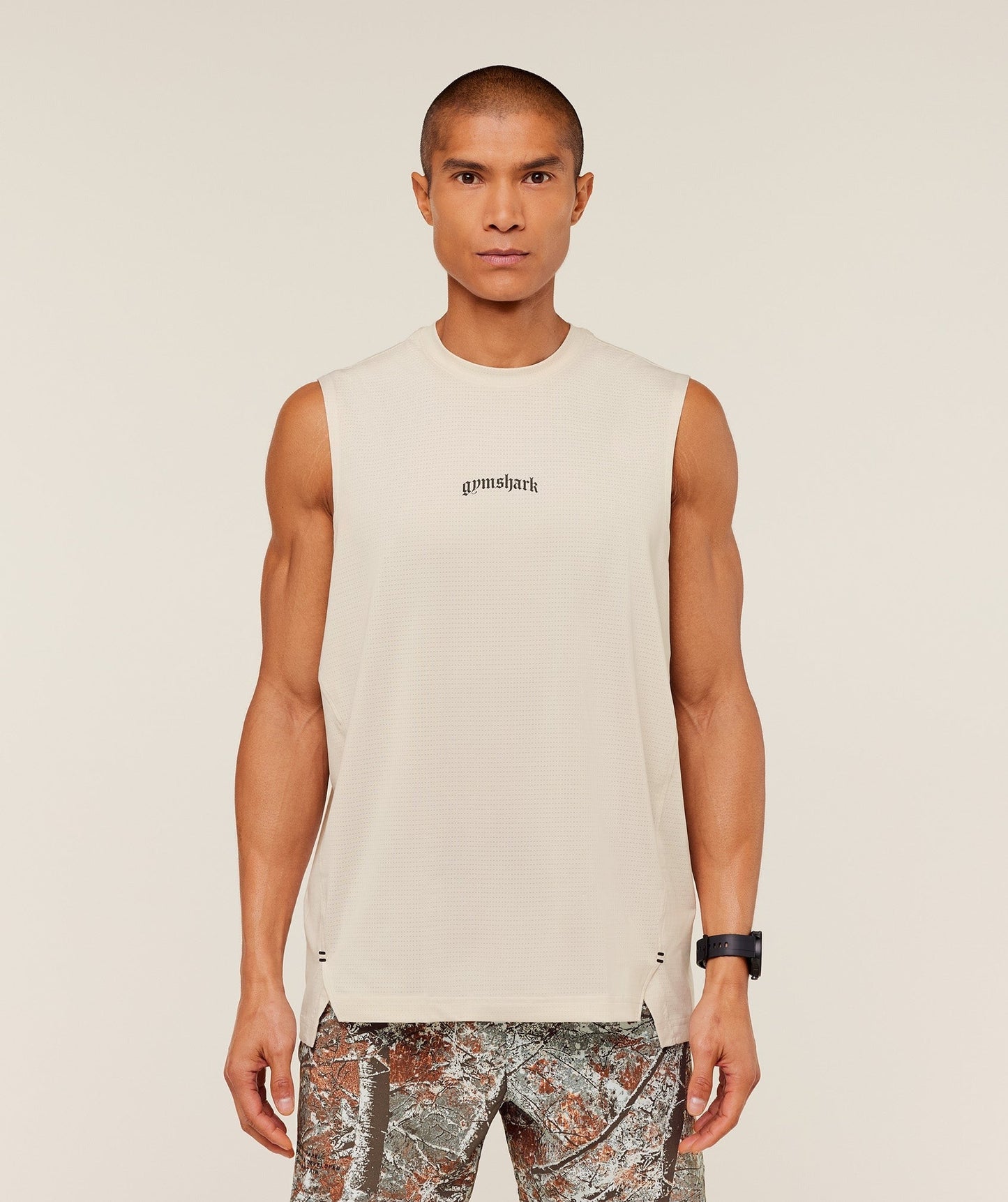 Gymshark Tactical Tank - Oat White