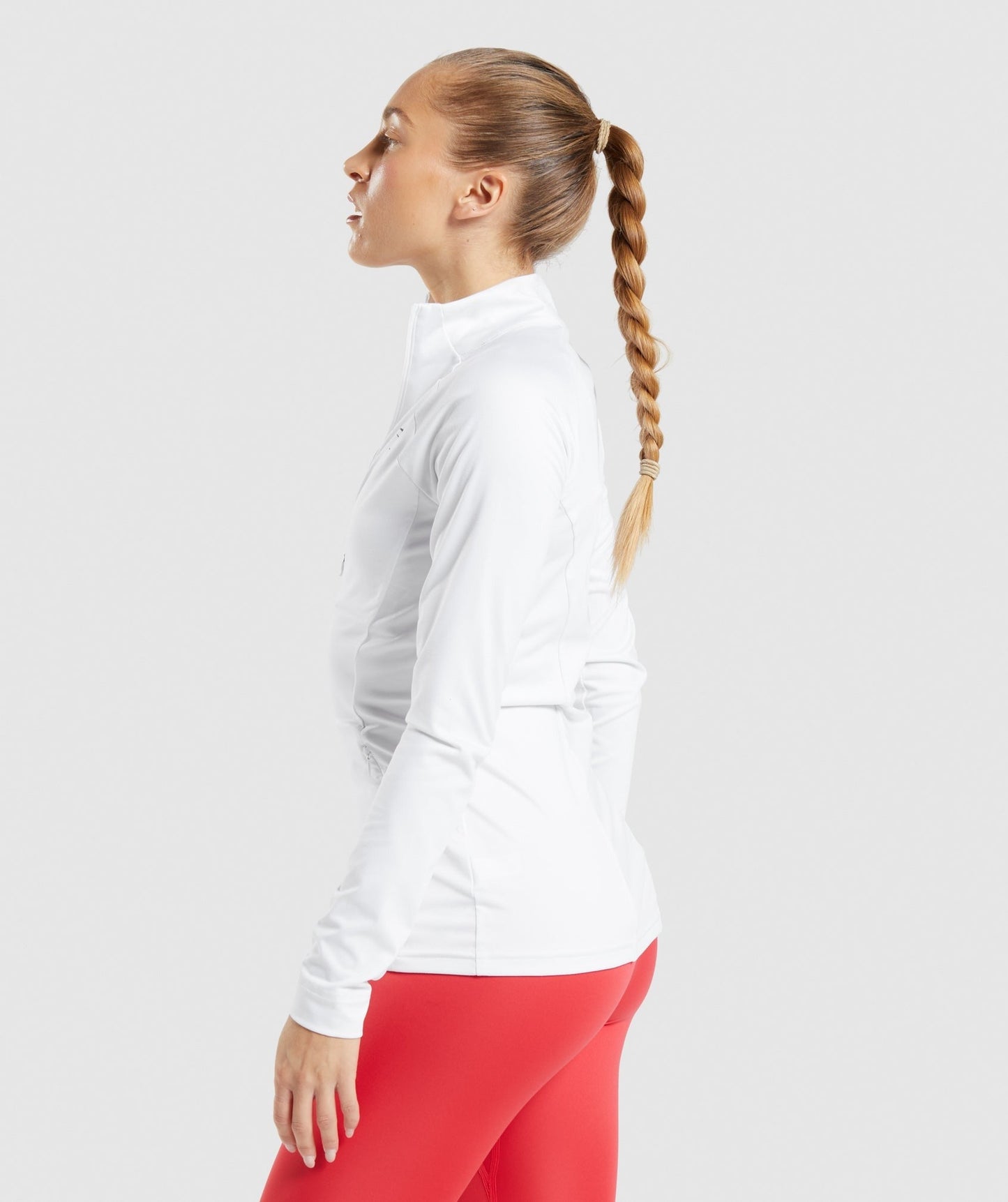 Gymshark Training Zip Up Jacket - White