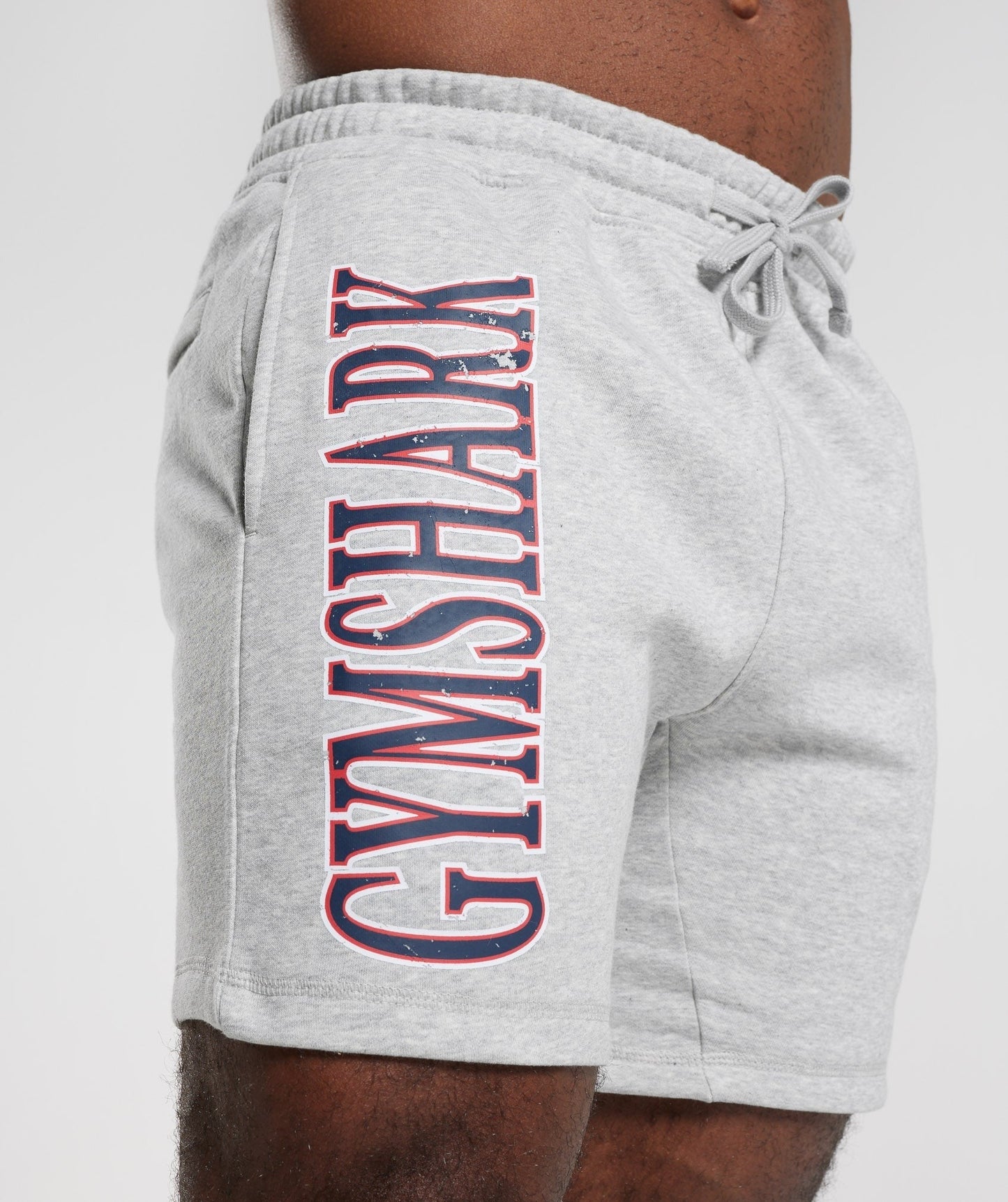 Gymshark Retrowave Shorts - Light Grey Core Marl