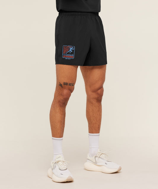 Gymshark Run Club Graphic Shorts - GS Black