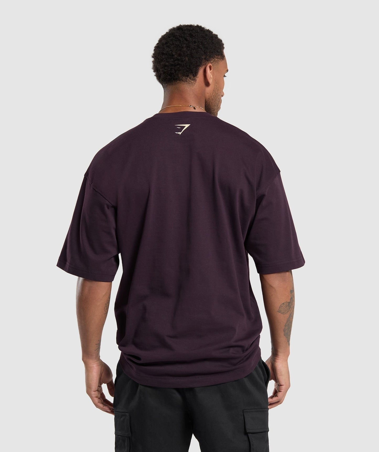 Gymshark American Muscle Extreme Oversized T-Shirt - Plum Brown