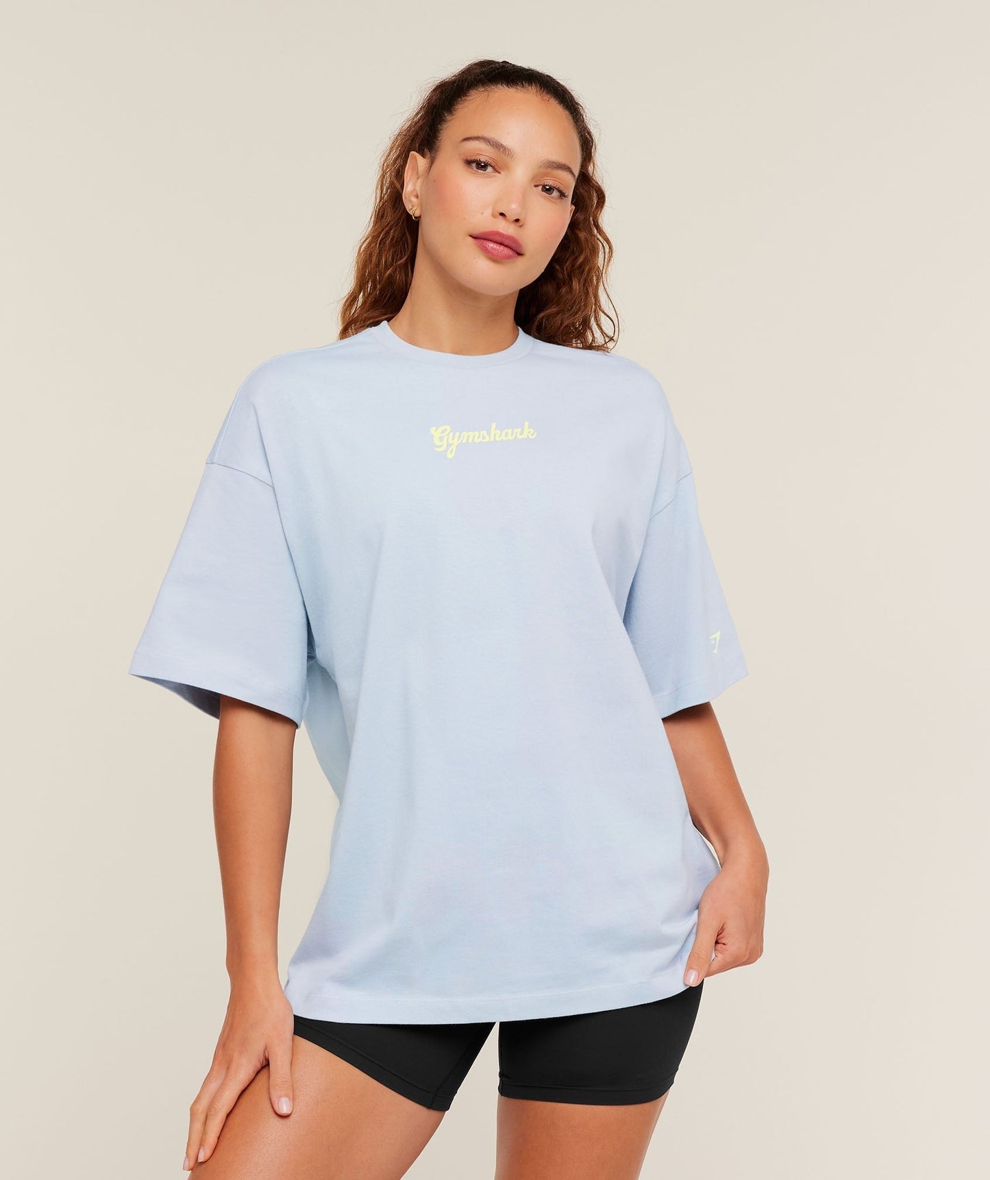 Gymshark Après-Lift Club Oversized T-Shirt - GS Smoke Blue