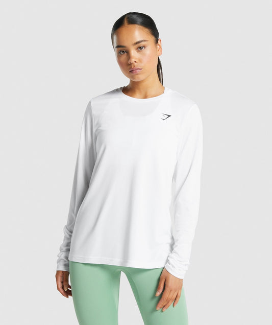 Gymshark Training Long Sleeve T-Shirt - White