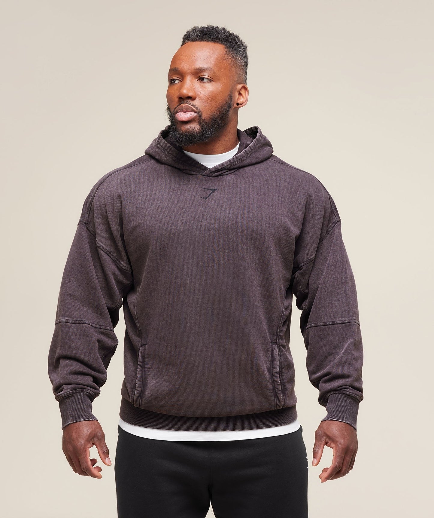 Gymshark Heritage Washed Hoodie - Plum Brown