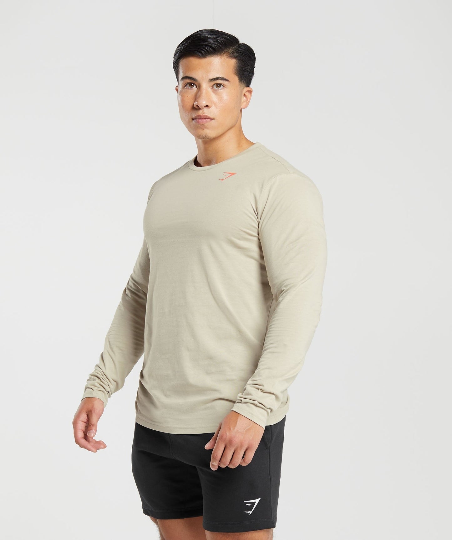 Gymshark Lifting Club Long Sleeve T-Shirt - Washed Stone Brown