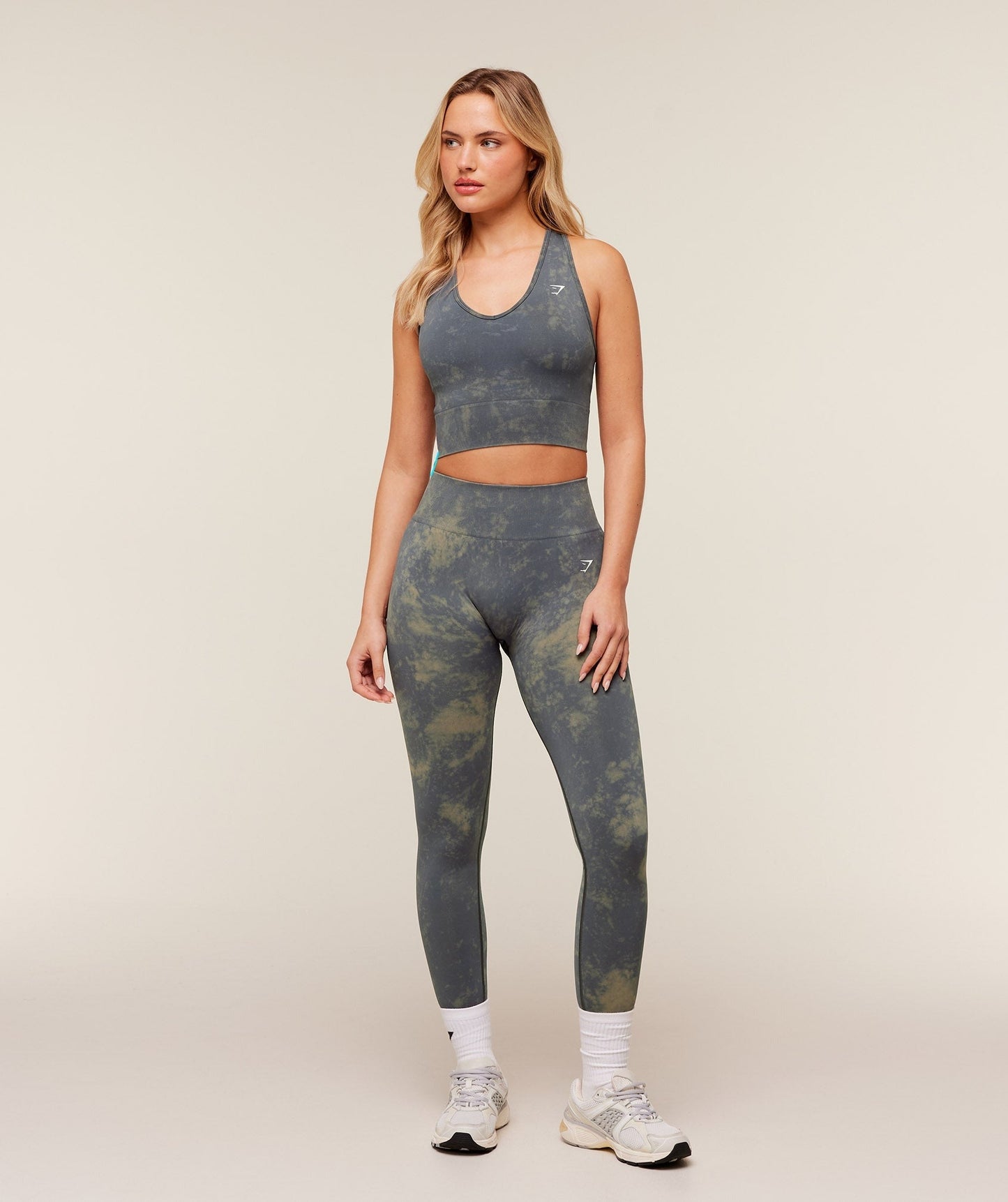 Gymshark Washed Crop Tank - Grey Wash