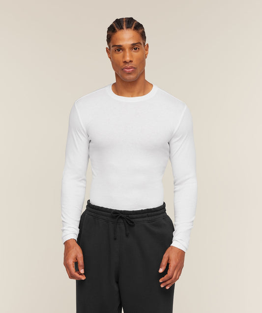 Gymshark Ribbed Long Sleeve T-Shirt - White