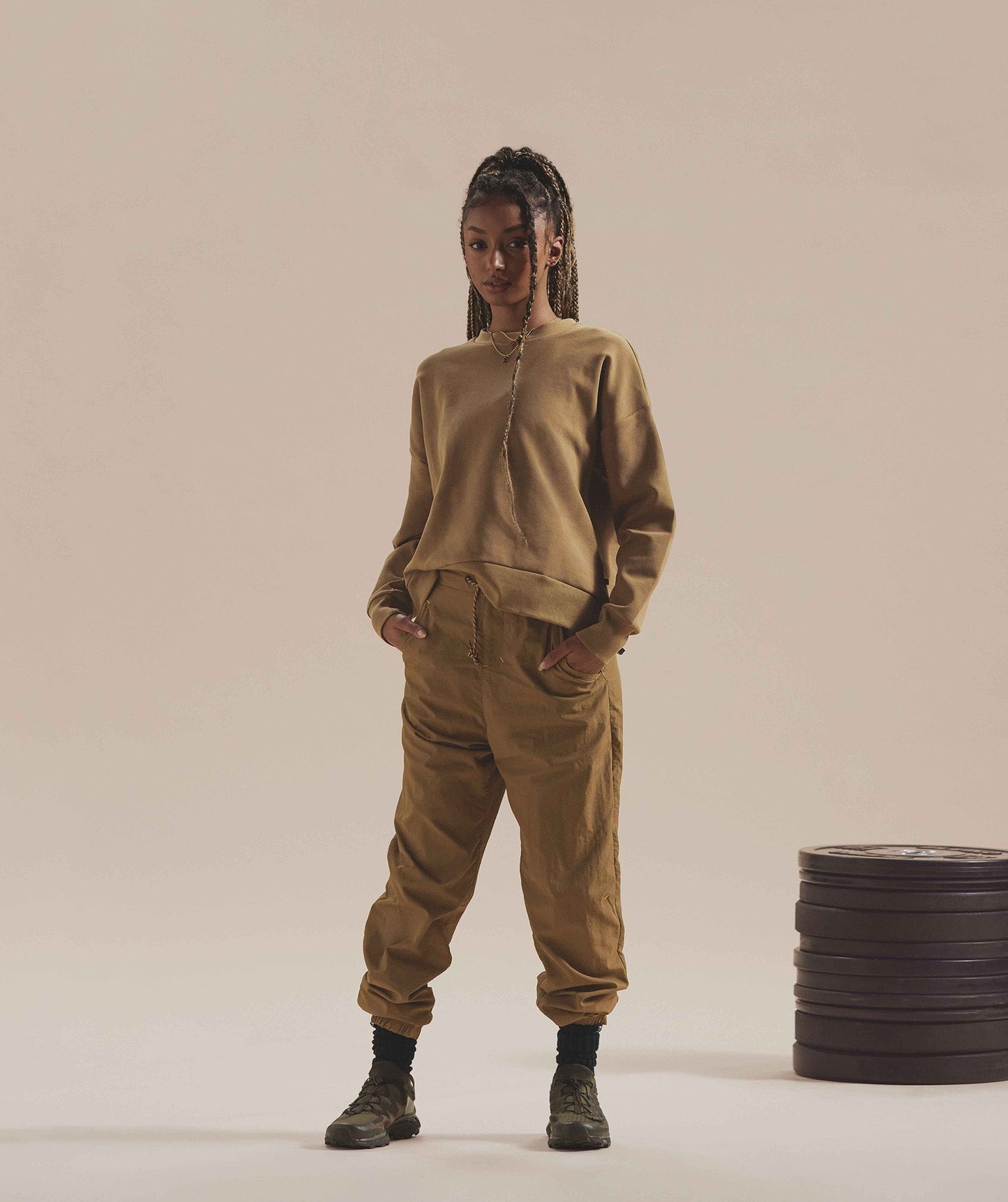 Gymshark Retake Track Joggers - Puddle Brown