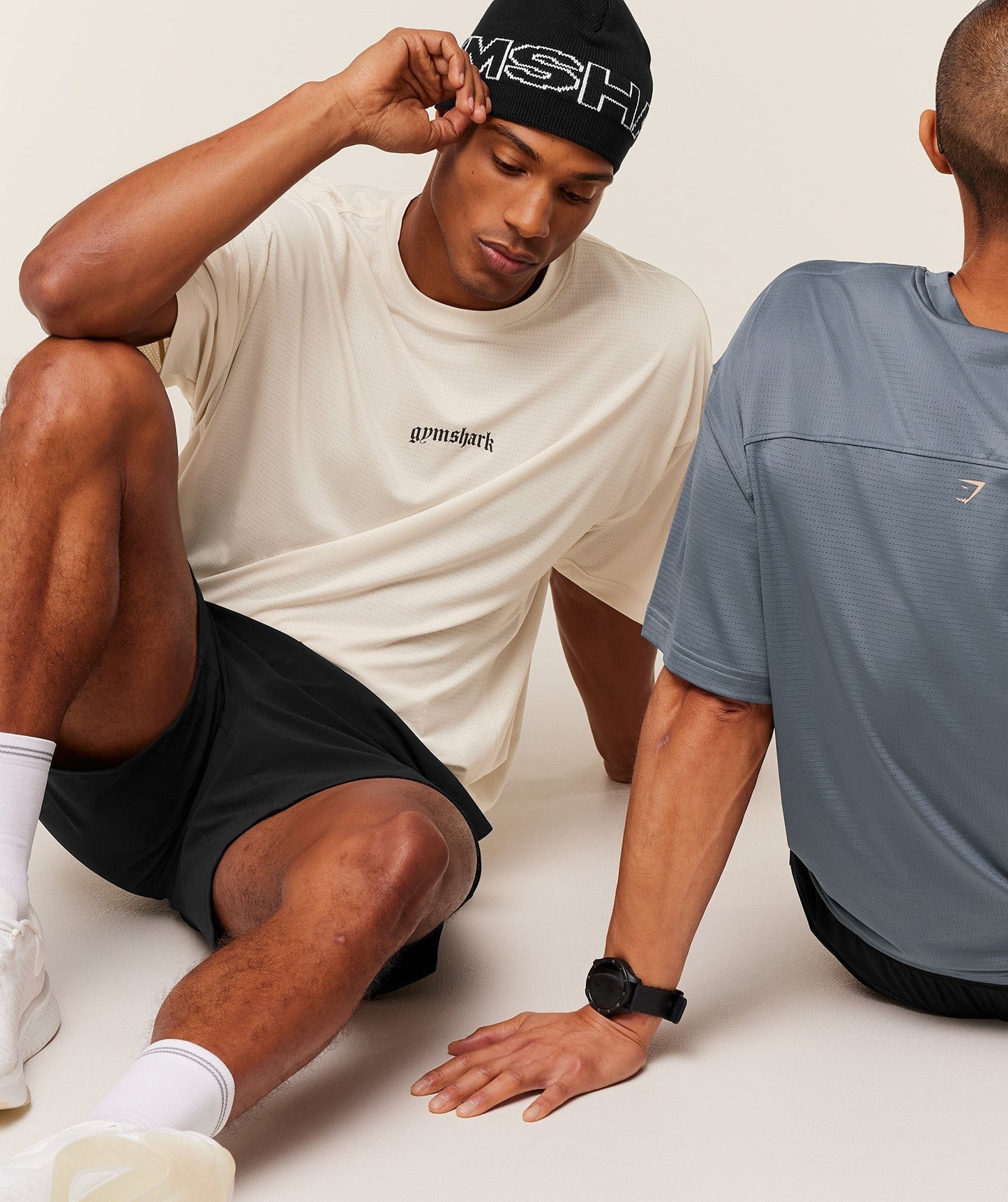 Gymshark Tactical Oversized T-Shirt - Oat White
