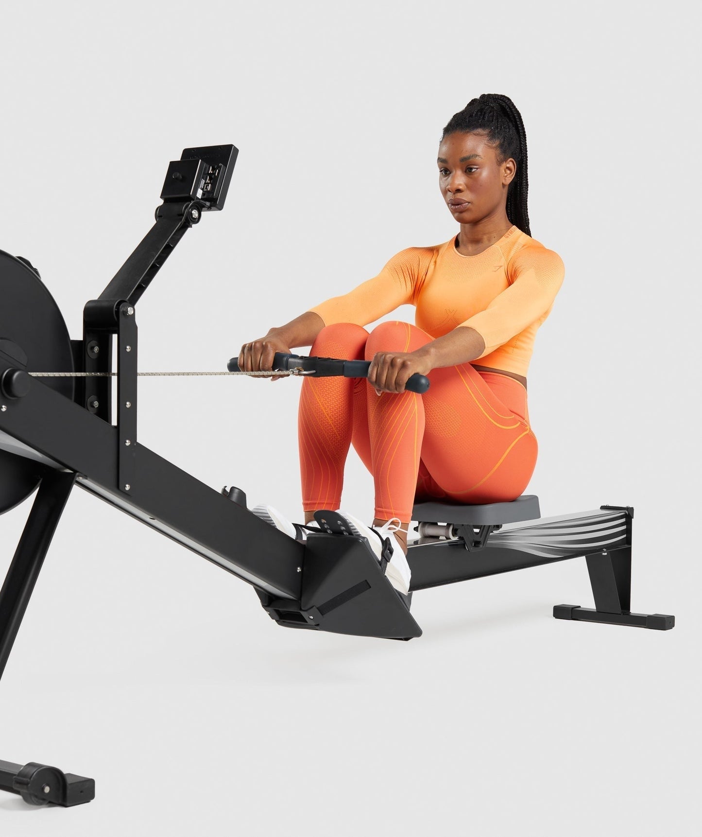 Gymshark Apex Seamless Crop Top - Apricot Orange/Papaya Orange
