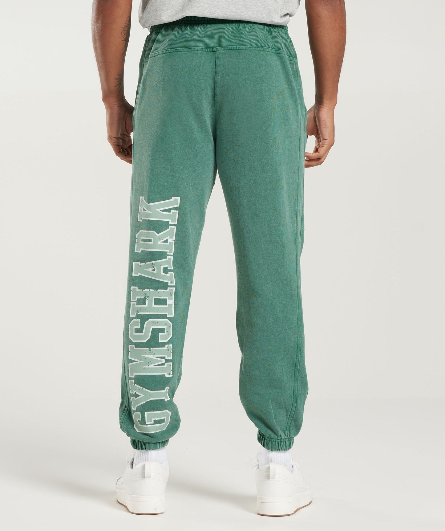 Gymshark Collegiate Joggers - Ink Teal/Acid Wash