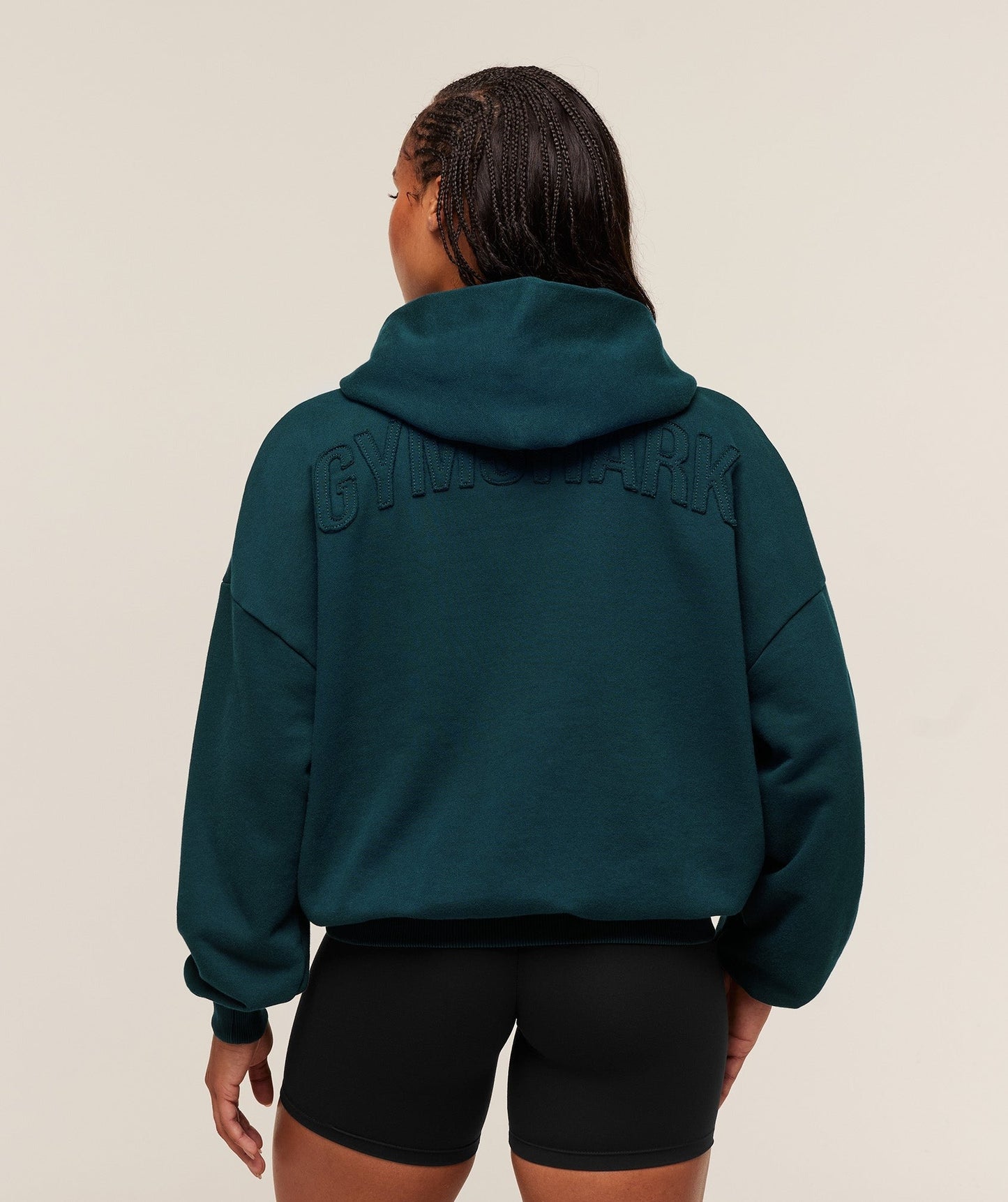 Gymshark Power Washed Oversized Hoodie - Deep Petrol Blue/Acid Wash