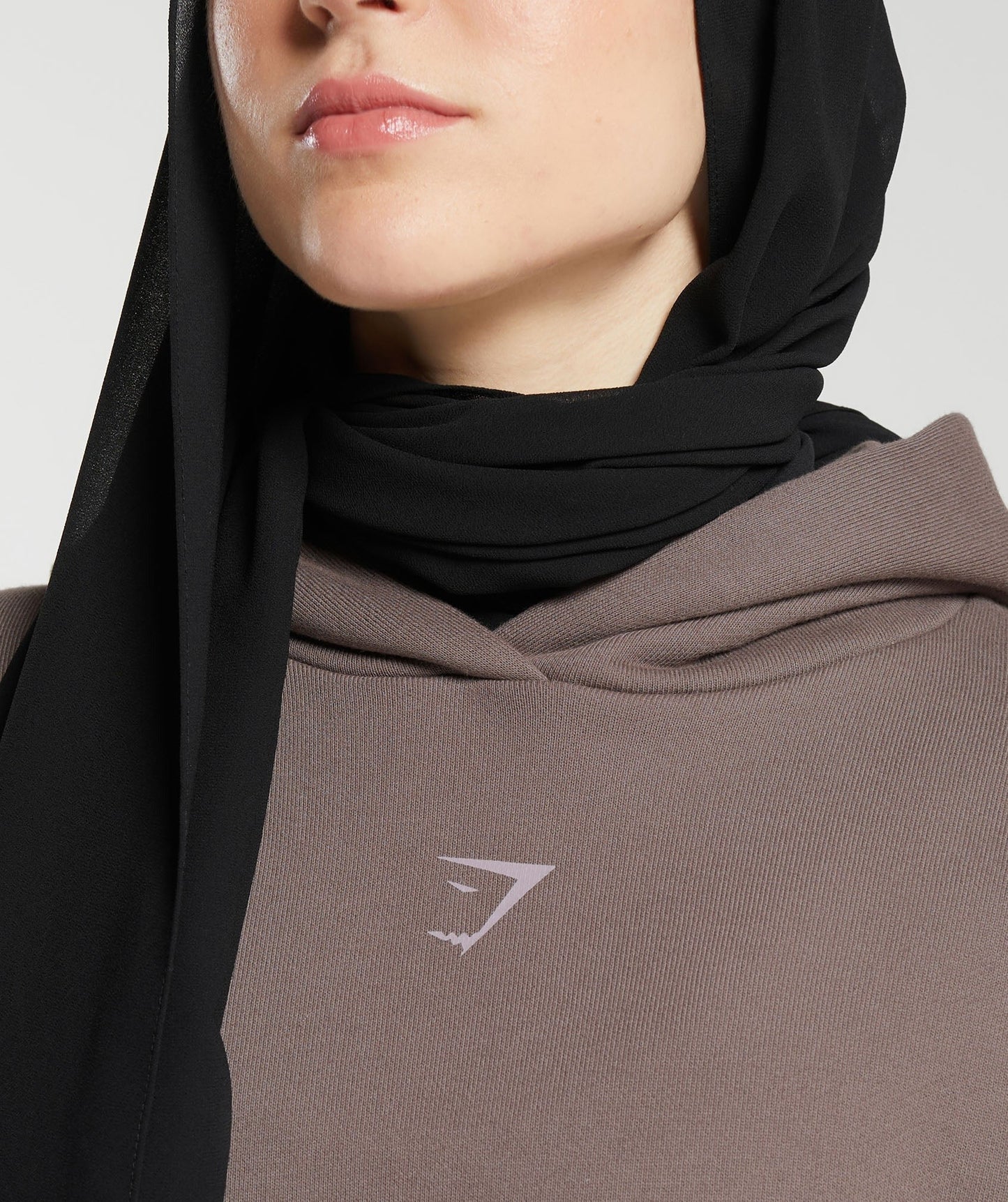 Gymshark GS X Leana Deeb Oversized Graphic Hoodie - Dusty Brown