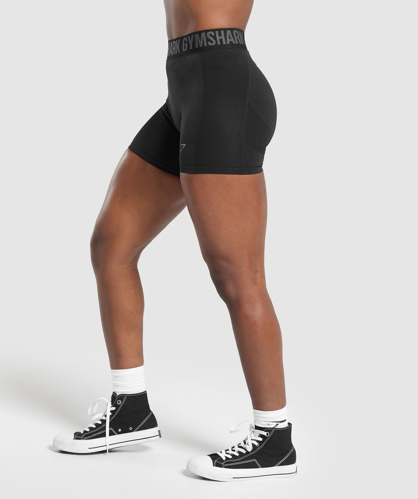 Gymshark Flex Shorts - Black/Charcoal Grey
