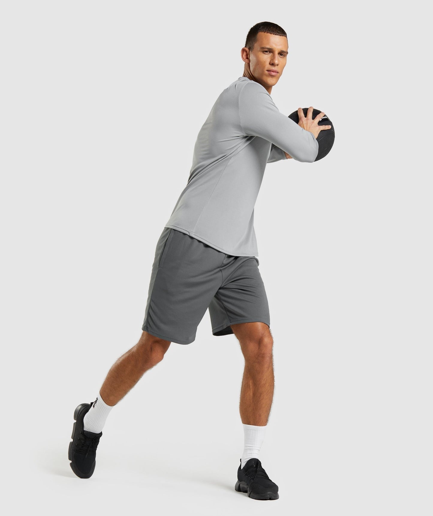 Gymshark Arrival Long Sleeve T-Shirt - Smokey Grey