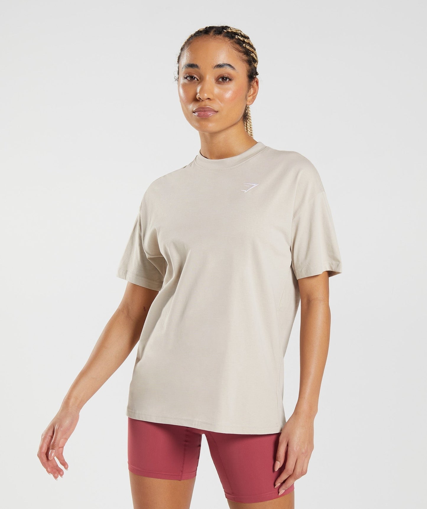 Gymshark Training Oversized T-Shirt - Pebble Grey