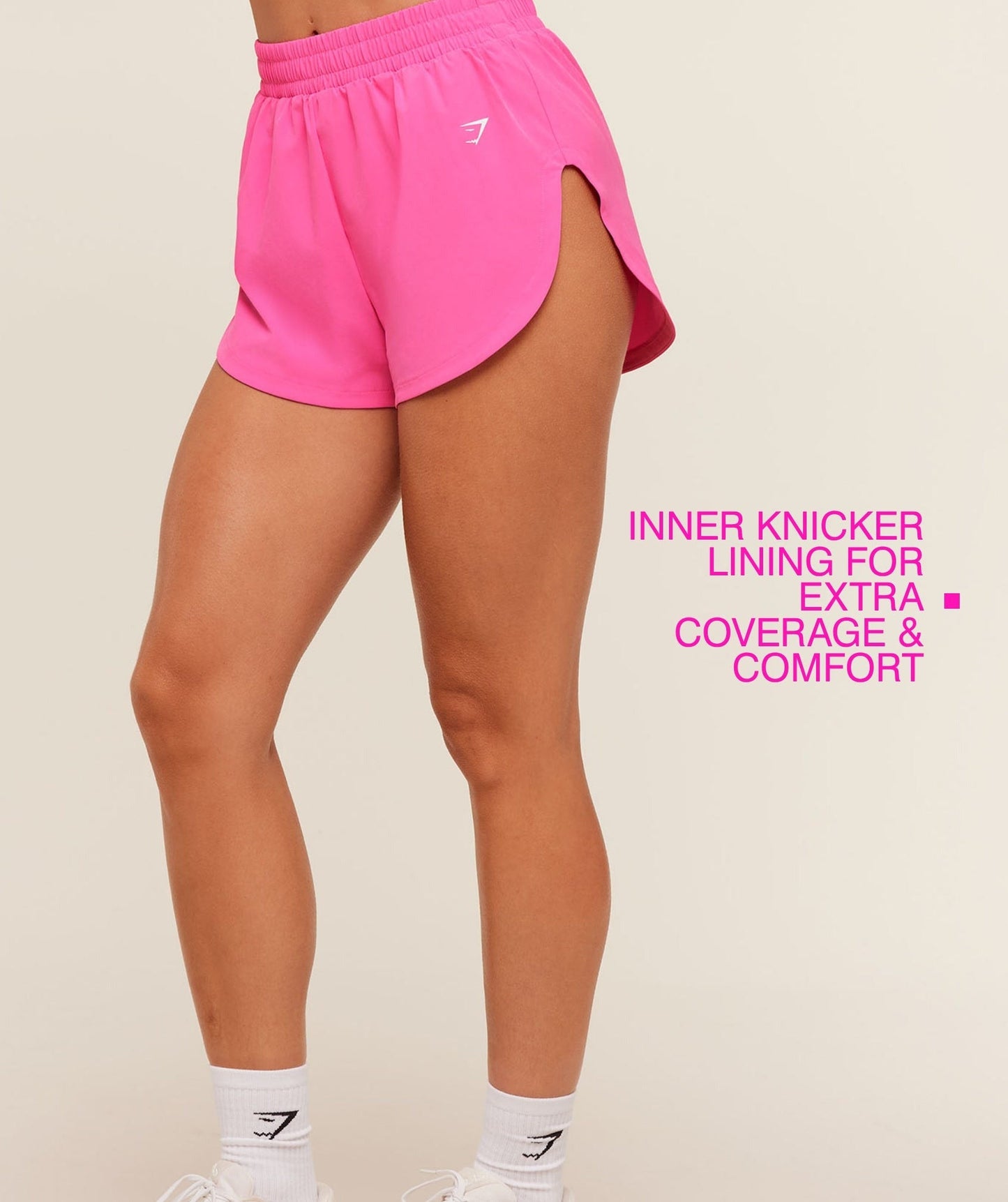 Gymshark Interval High Leg Shorts - Electric Pink
