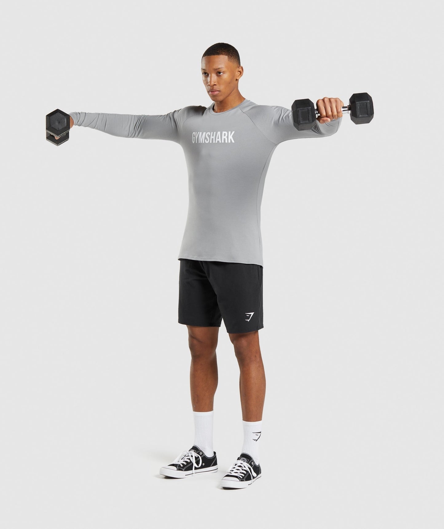 Gymshark Apollo Long Sleeve T-Shirt - Smokey Grey