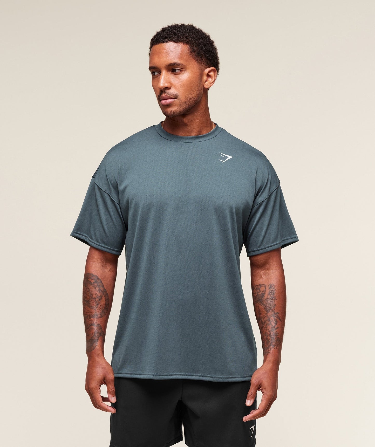 Gymshark Arrival Oversized T-Shirt - Titanium Blue