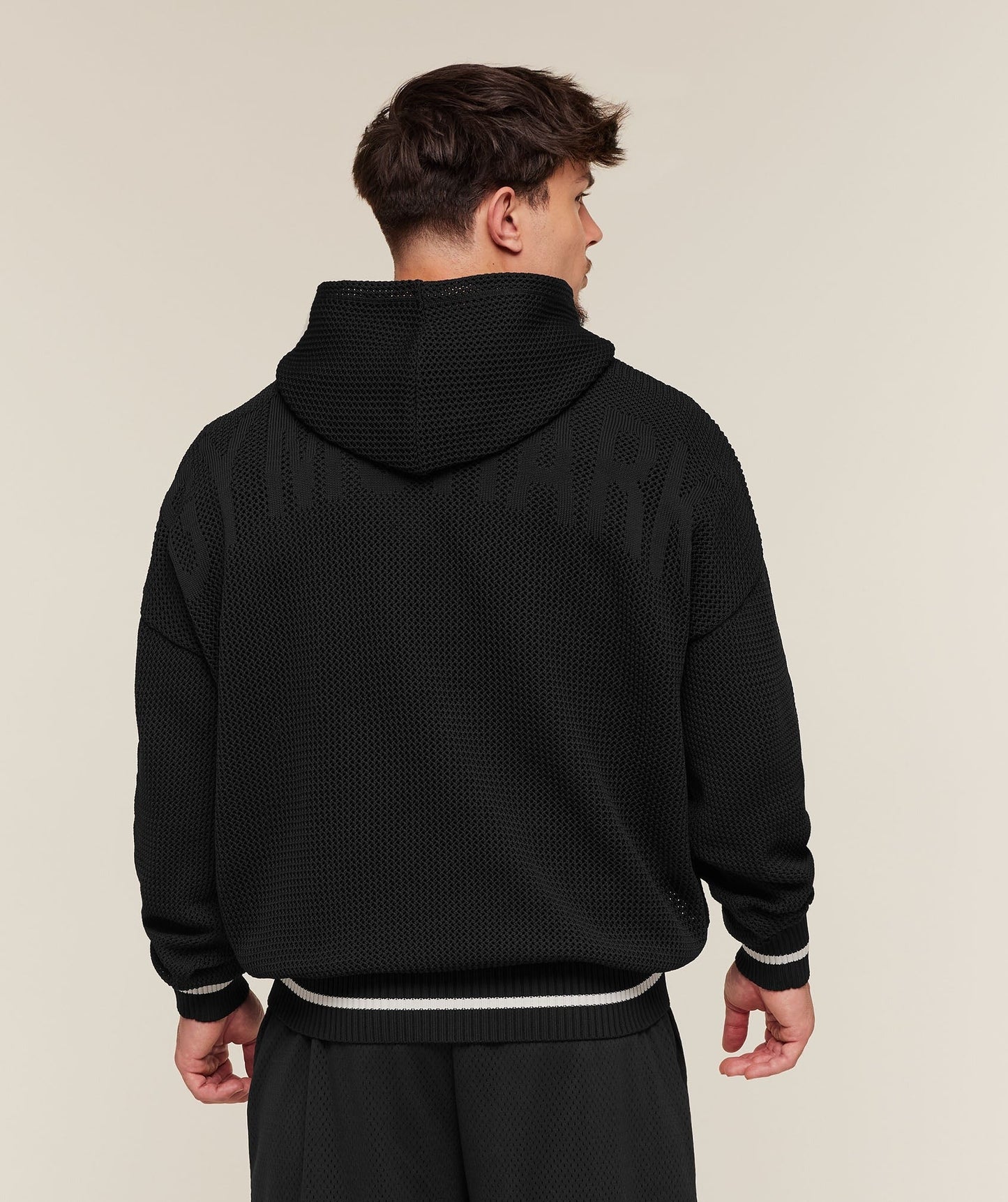 Gymshark Collective Crochet Style Hoodie - Black