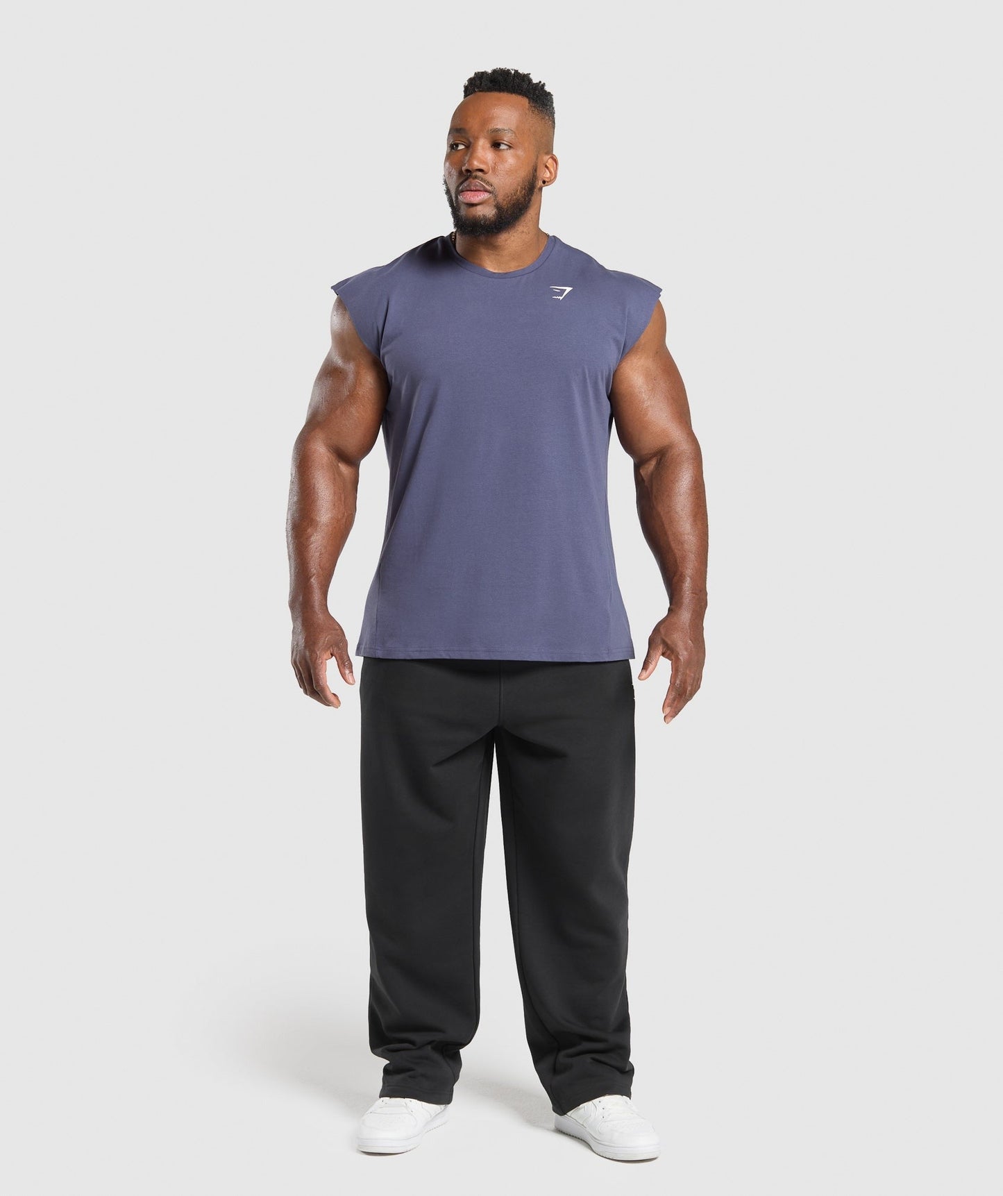 Gymshark Critical Cut Off Tank - Weighted Purple