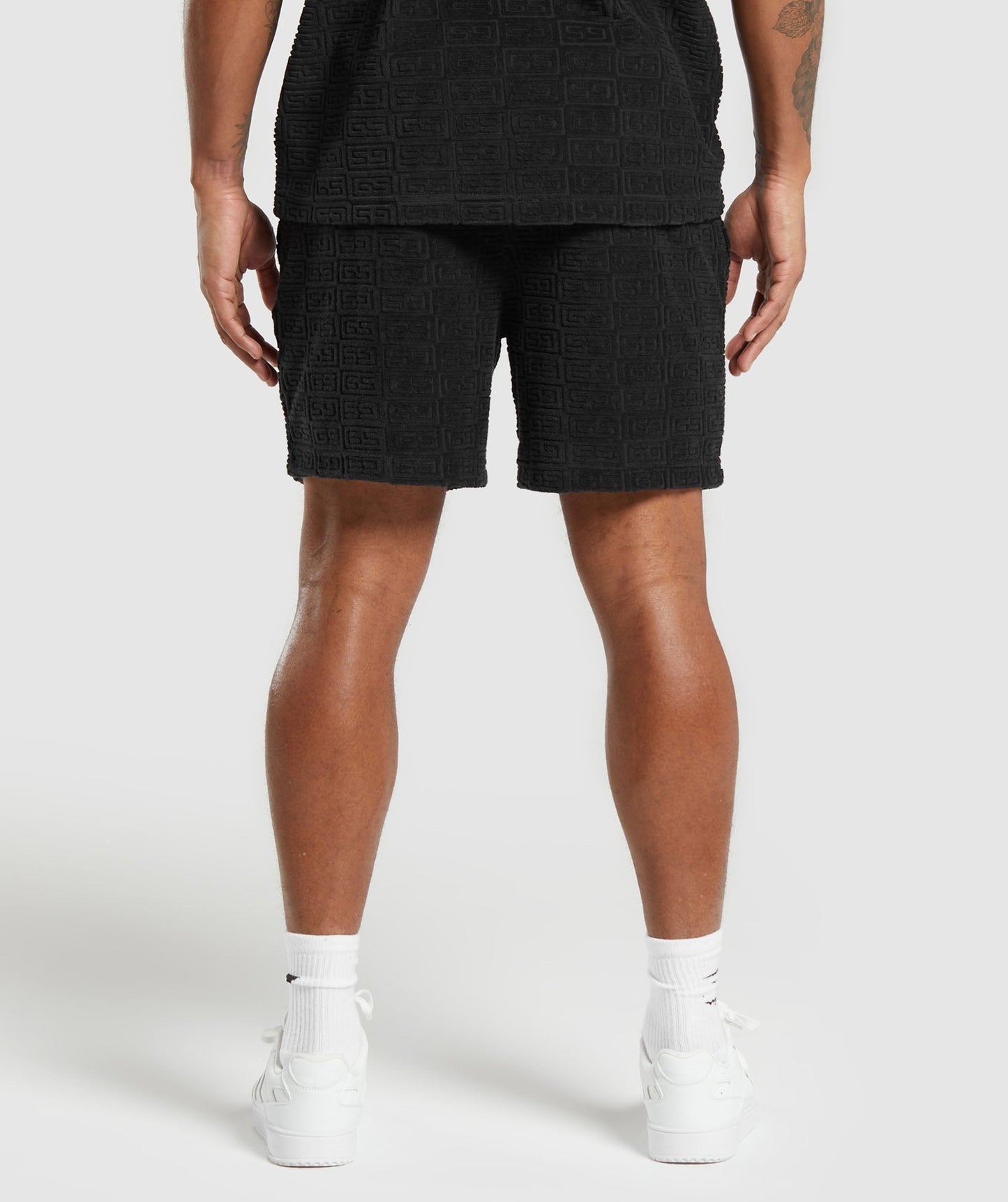 Gymshark Towelling 7" Shorts - Black