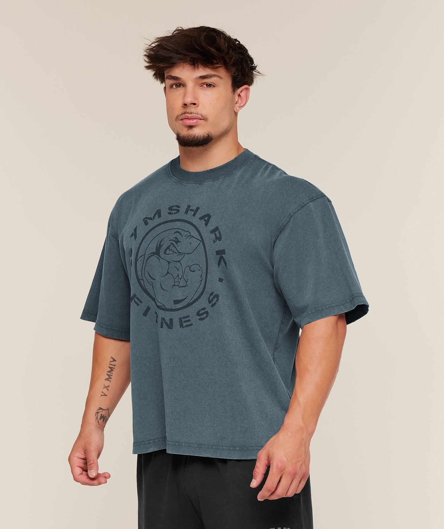 Gymshark Vintage Legacy T-Shirt - Stealth Blue