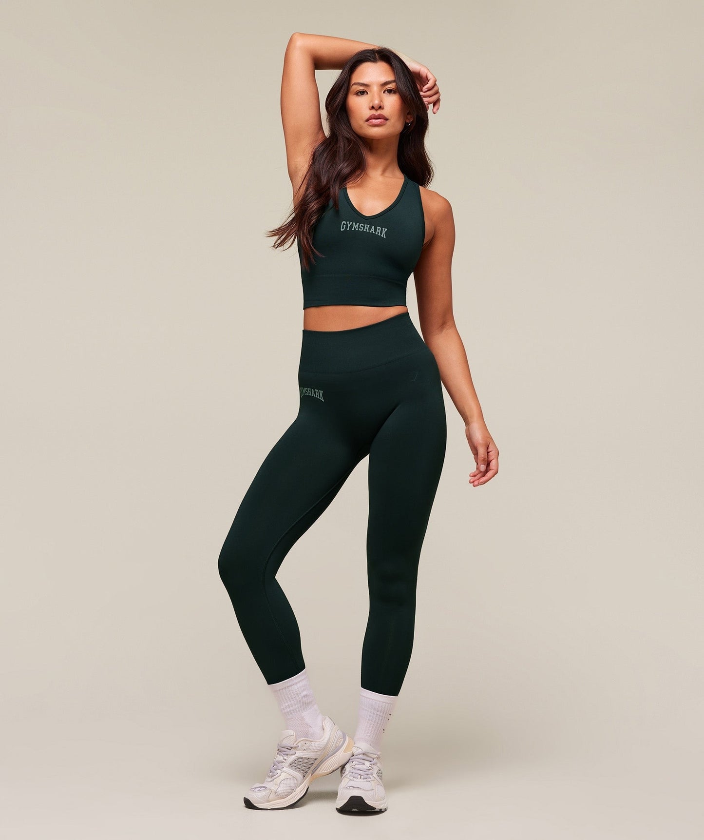 Gymshark Everyday Seamless Graphic Leggings - Darkest Teal