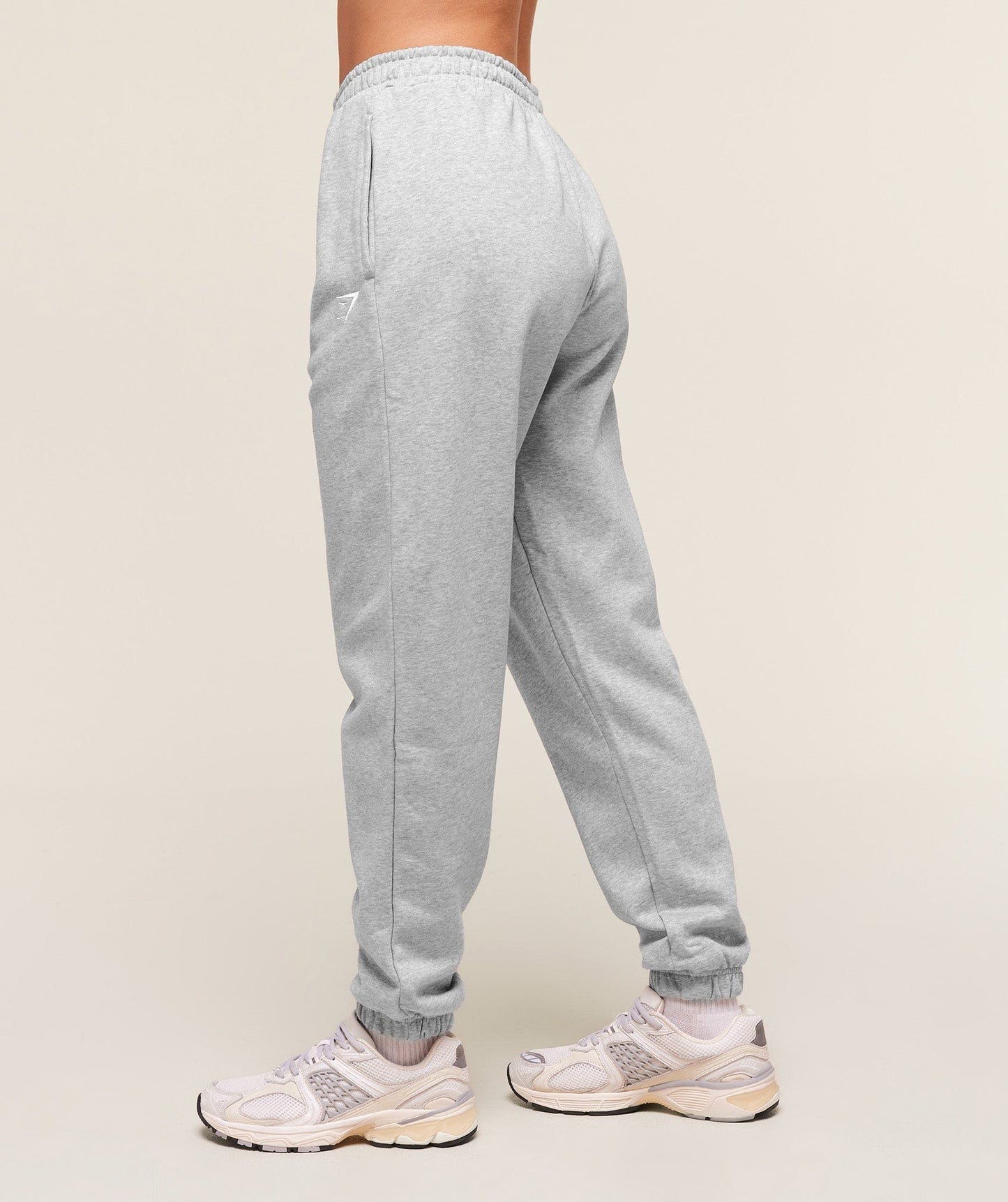 Gymshark Training Fleece Short Jogger - Light Grey Core Marl