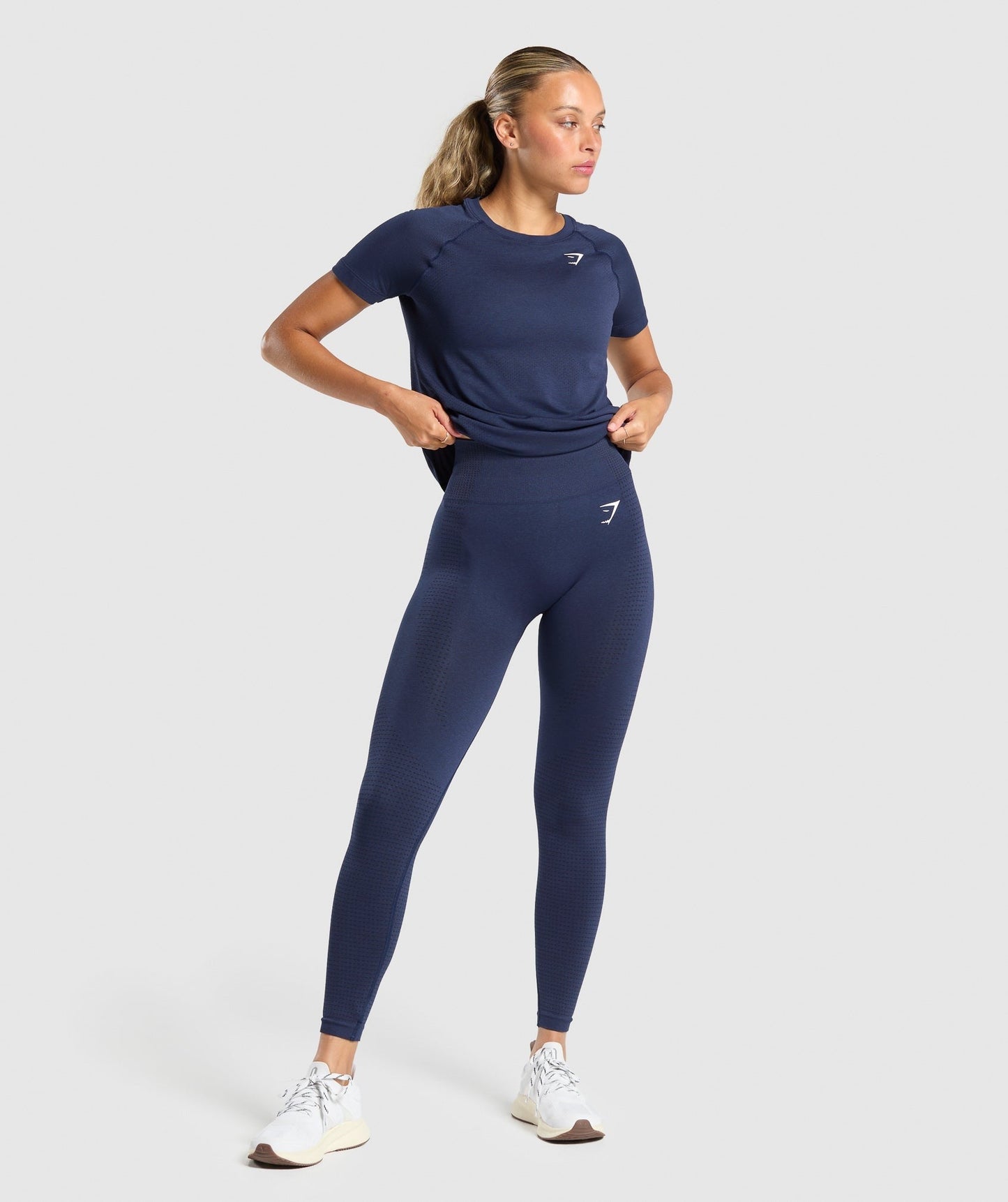 Gymshark Vital Seamless 2.0 Light T-Shirt - Heavy Blue Marl
