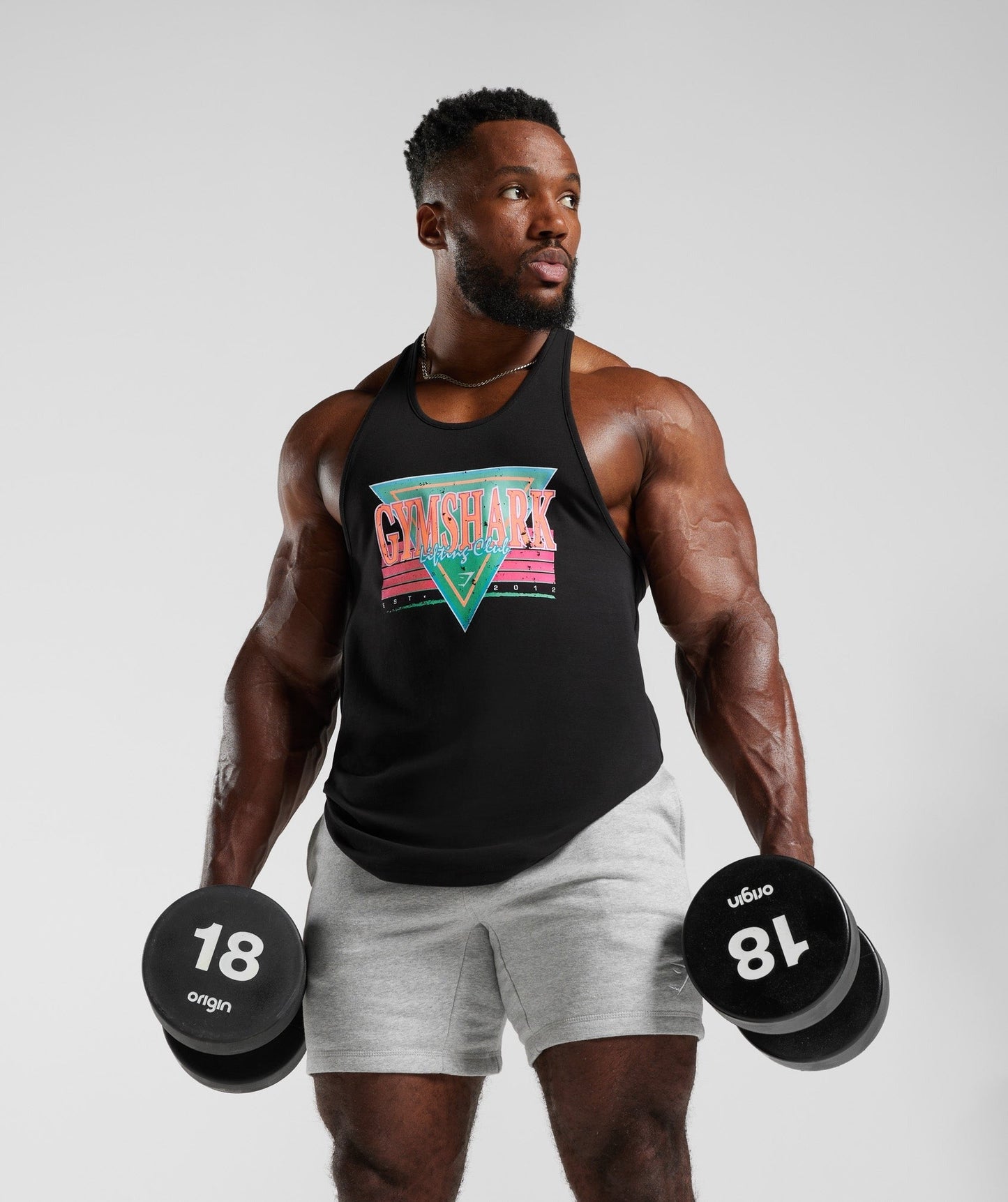 Gymshark Retrowave Stringer - Black