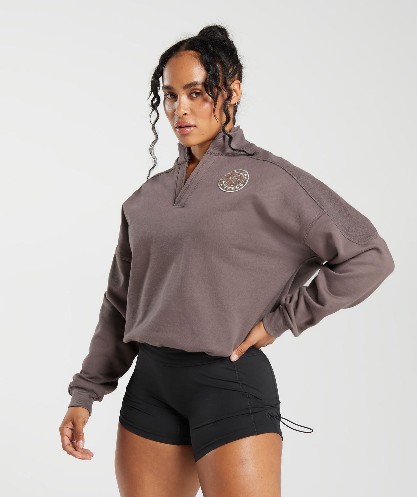 Gymshark Legacy Oversized Sweatshirt - Walnut Mauve