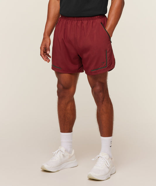 Gymshark Movement Sport 5" Shorts - Sets Red