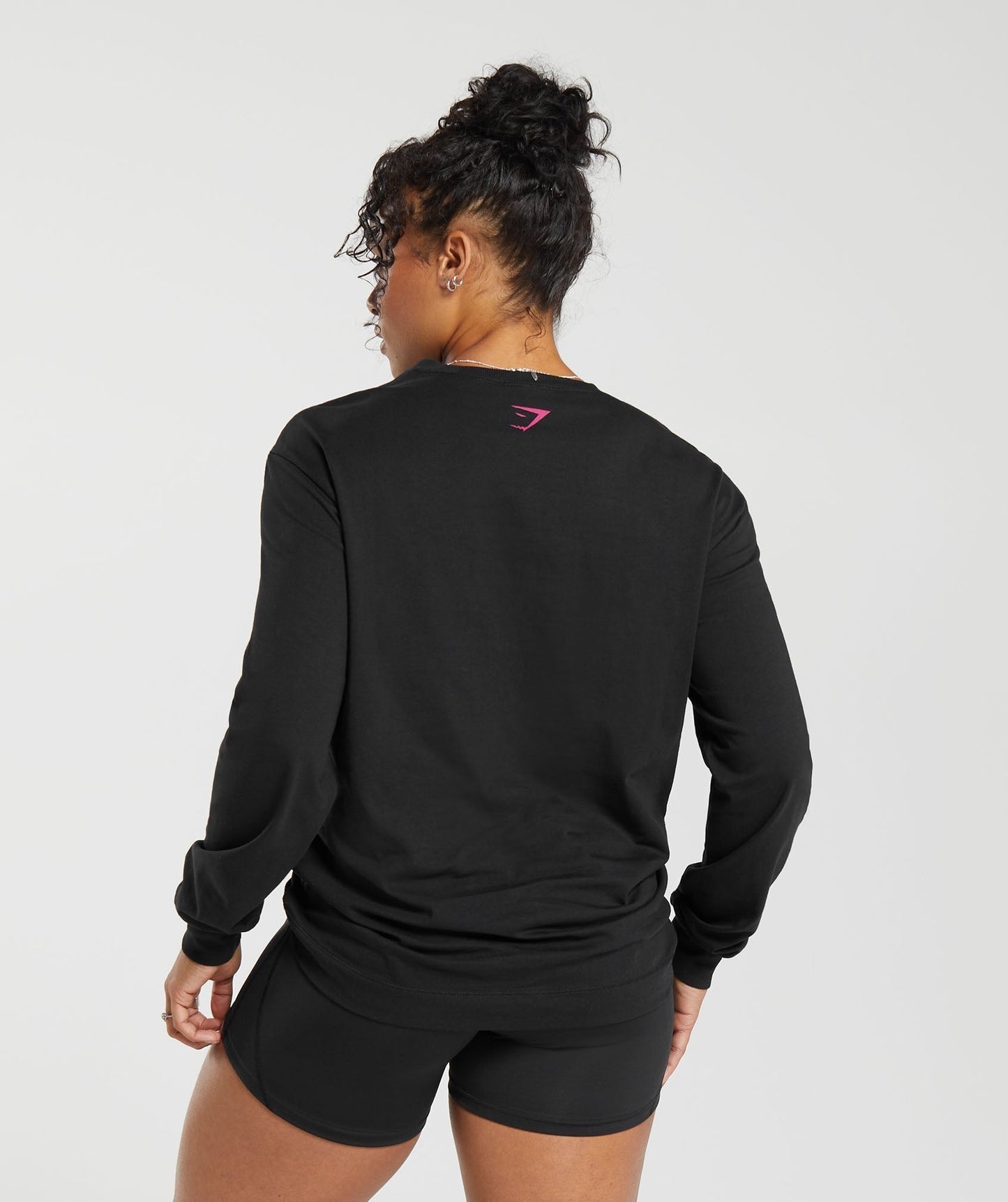 Gymshark Cherub Graphic Long Sleeve Top - Black
