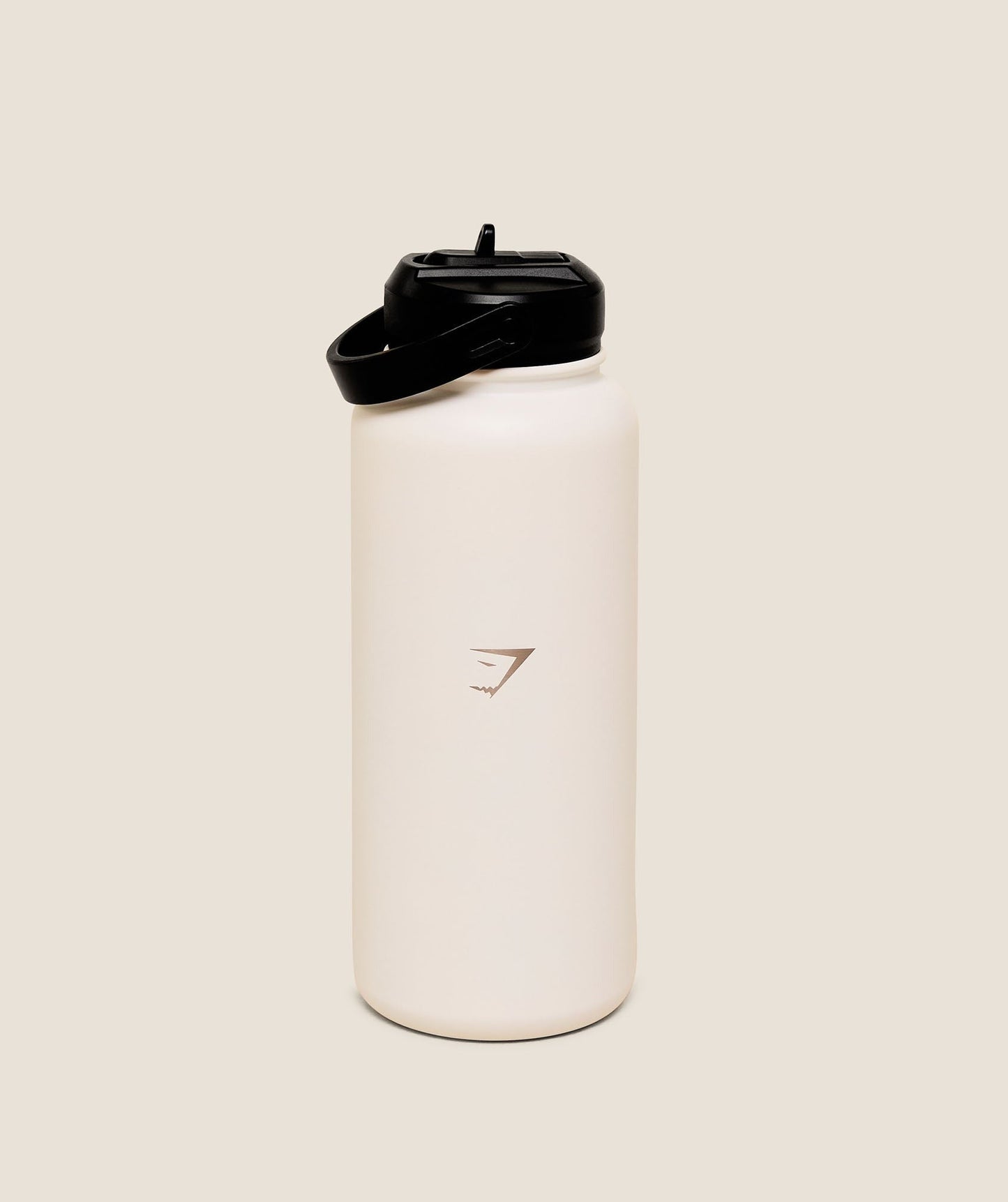 Gymshark Run Club Graphic Metal 1L w Straw Bottle - GS Soft White