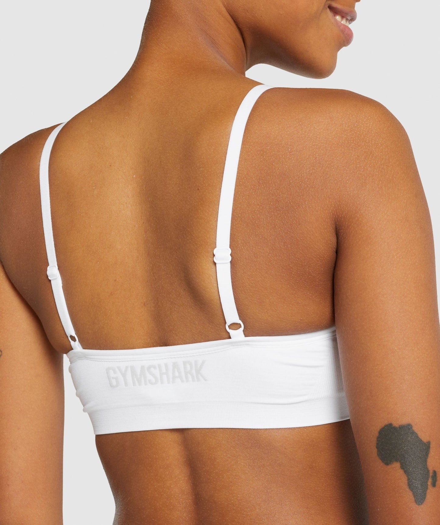 Gymshark Seamless Scoop Neck Bralette - White