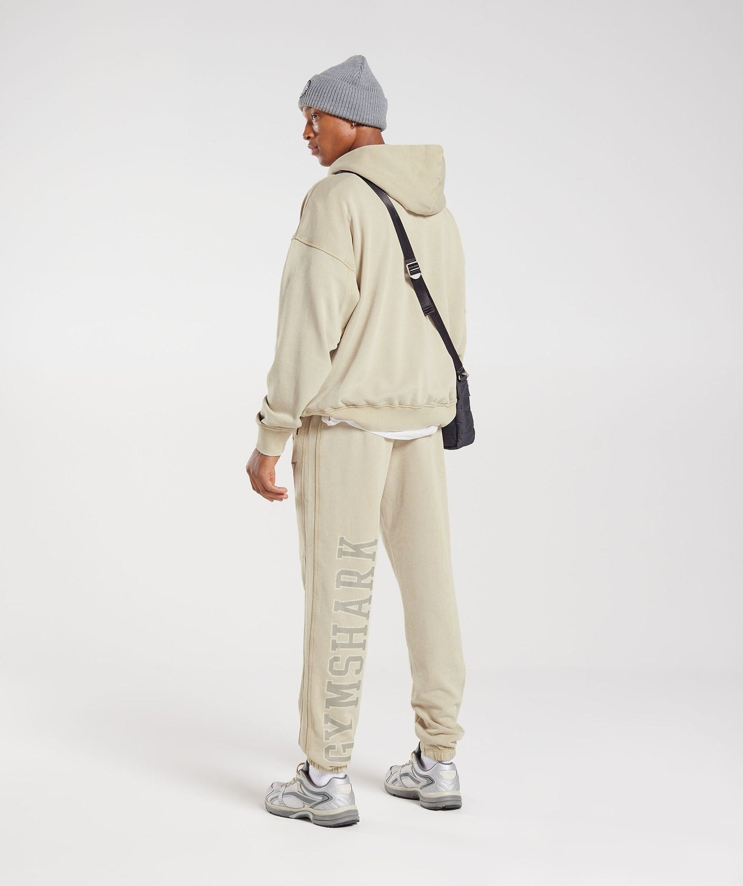 Gymshark Collegiate Joggers - Pebble Grey/Acid Wash