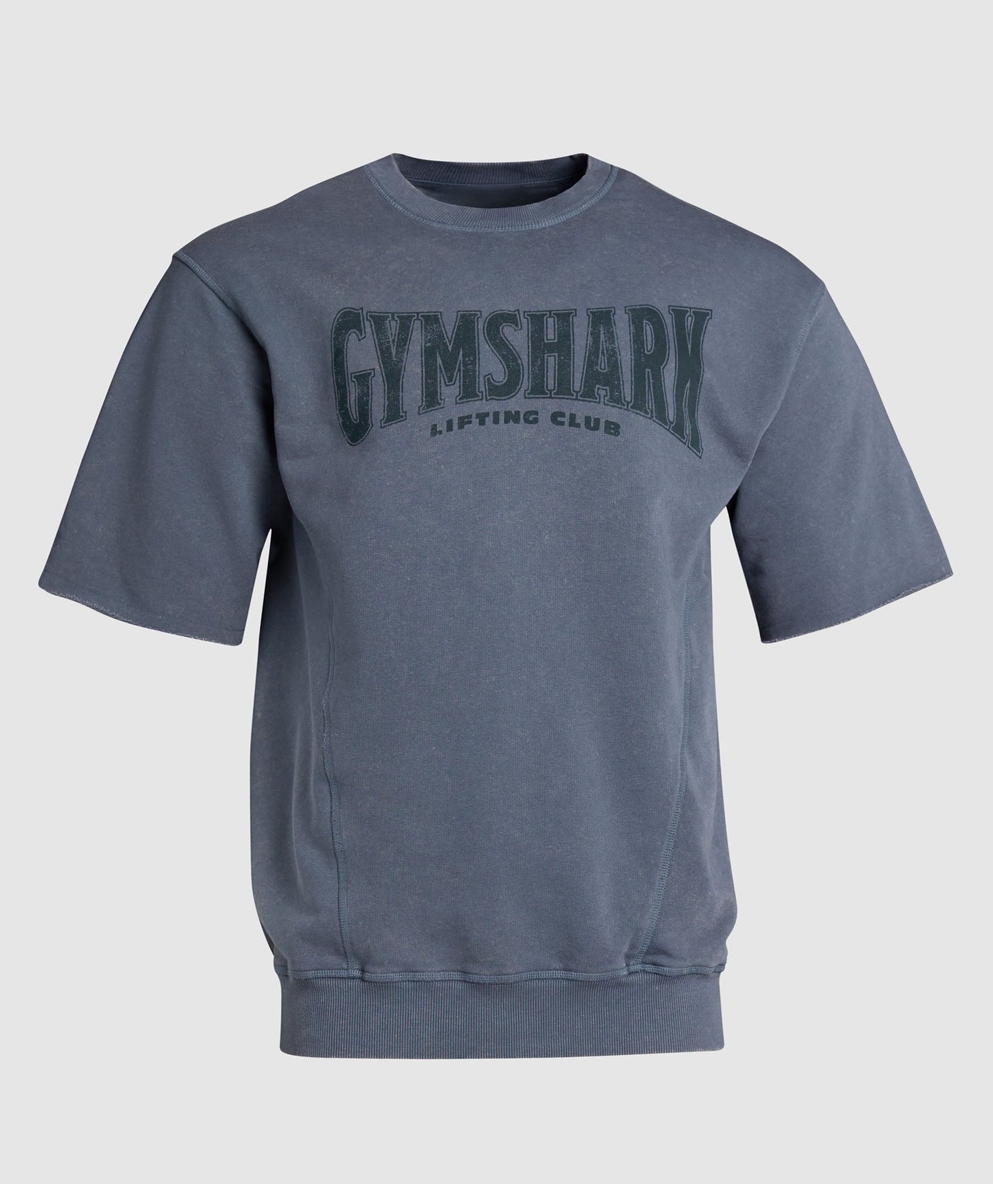 Gymshark Heritage Washed Short Sleeve Crew - Titanium Blue