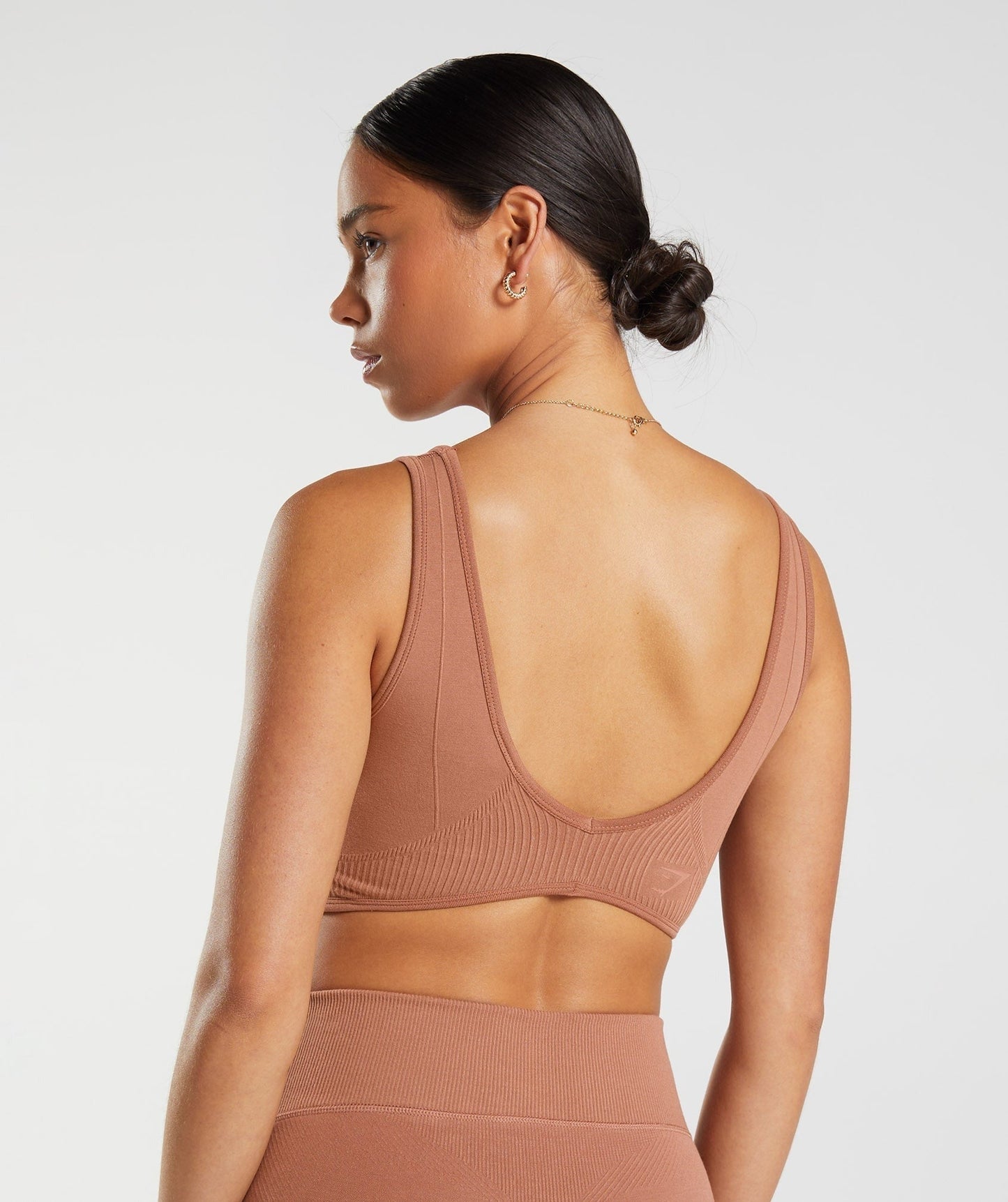 Gymshark Rest Day Seamless Bralette - Coffee Brown